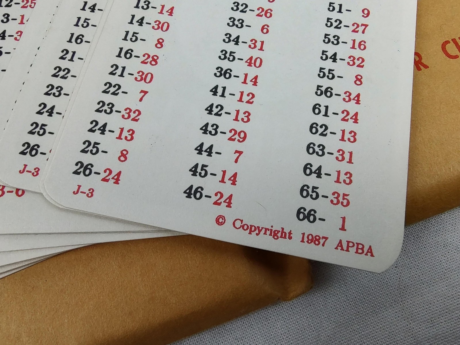 Vintage APBA Baseball 1986 Season Team Card Set 26 Teams XB Junior Senior USA