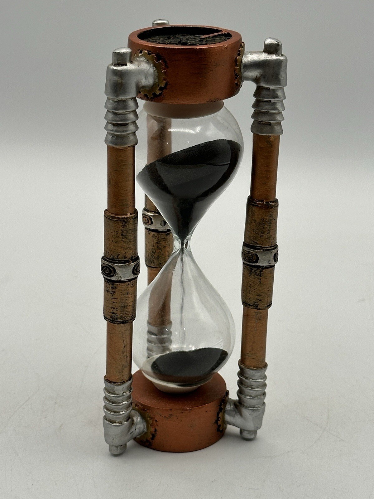 Ebro Past Present And Future Steampunk Gear Work Black Sand 5 Minute Timer
