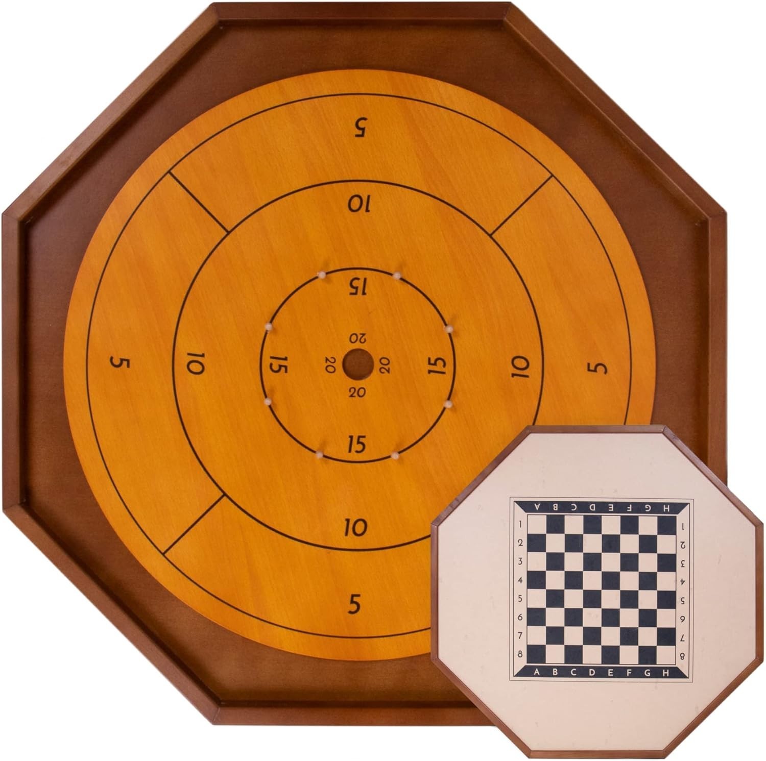 Tournament-Grade Crokinole Board & Checkers Set – 30 Inch Fun for Two