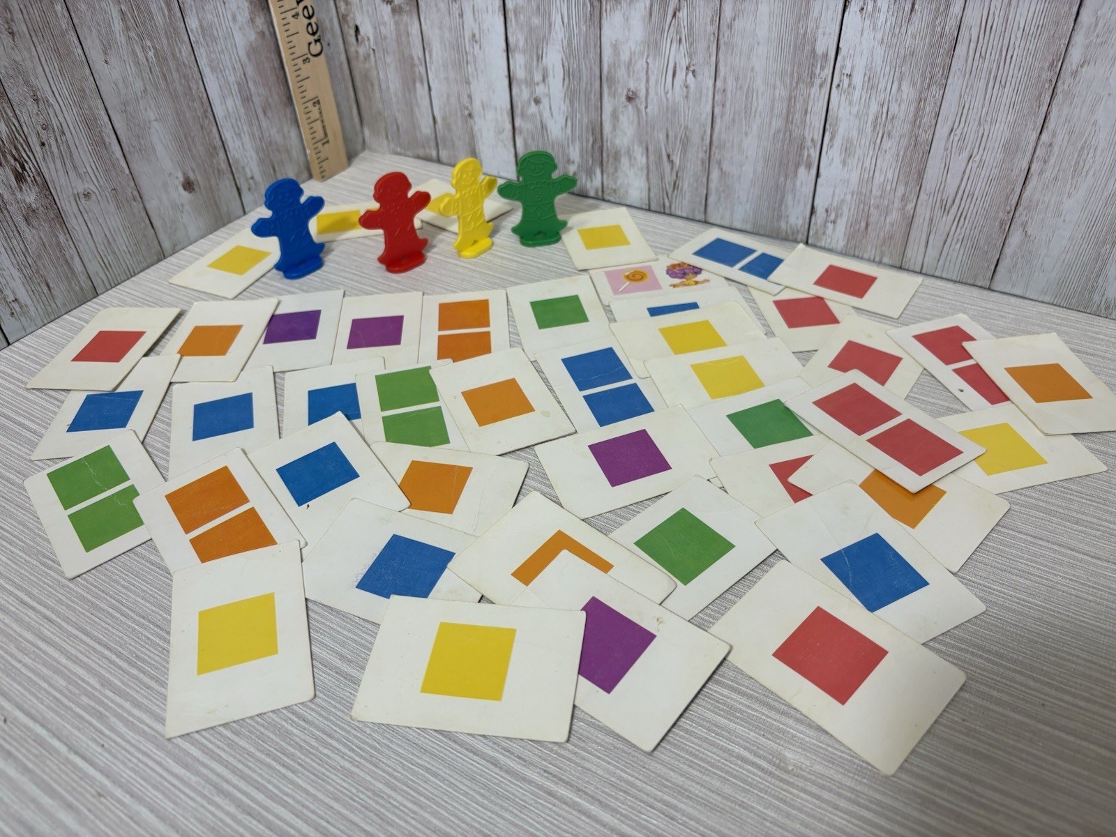 1955 Vintage Candyland Game Pieces 44 Cards Plus 4 People Movers. FREE SHIPPING