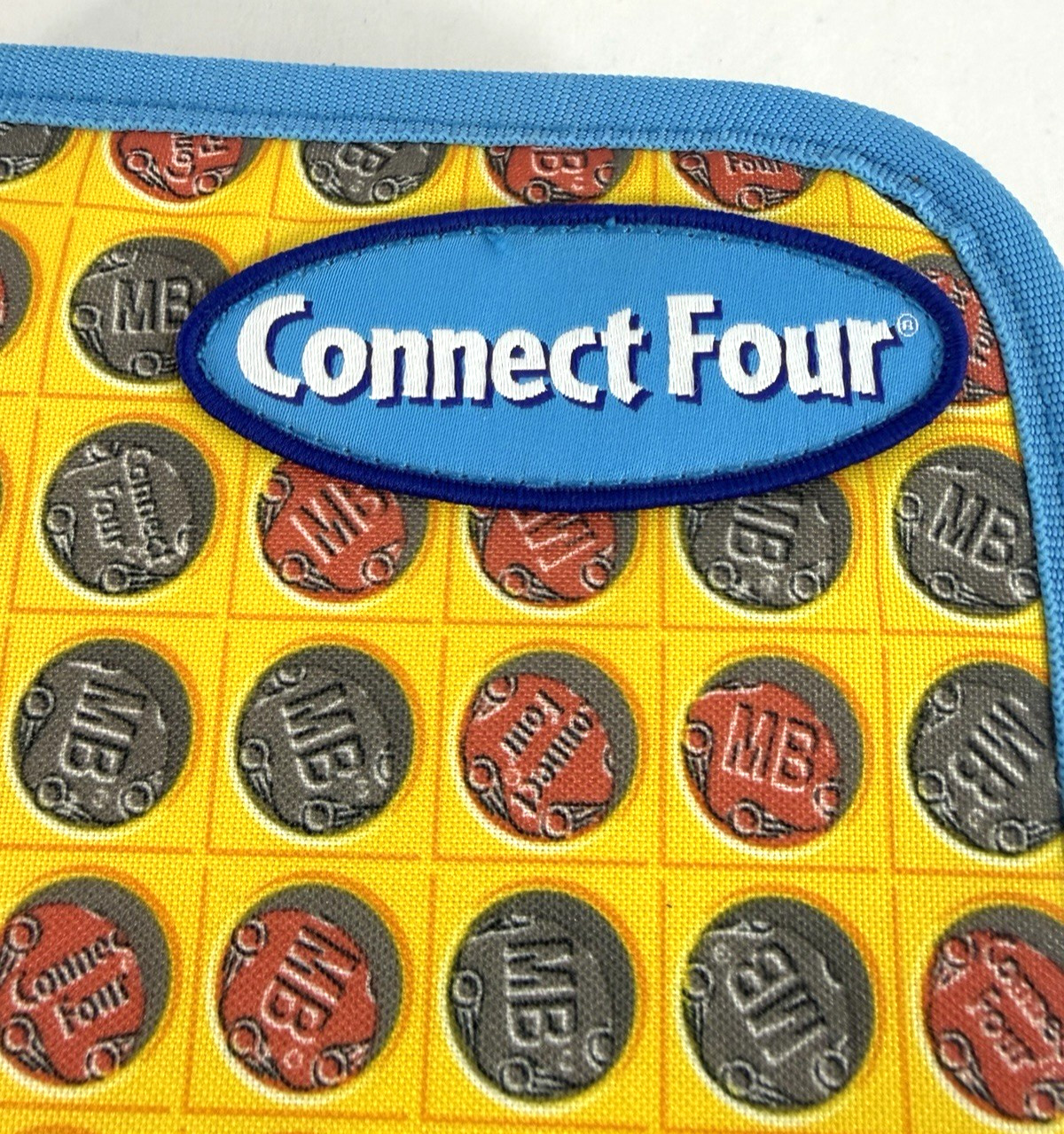 Connect 4 Four Travel Folio Board Game Zipper w Fabric Carrying Case Hasbro