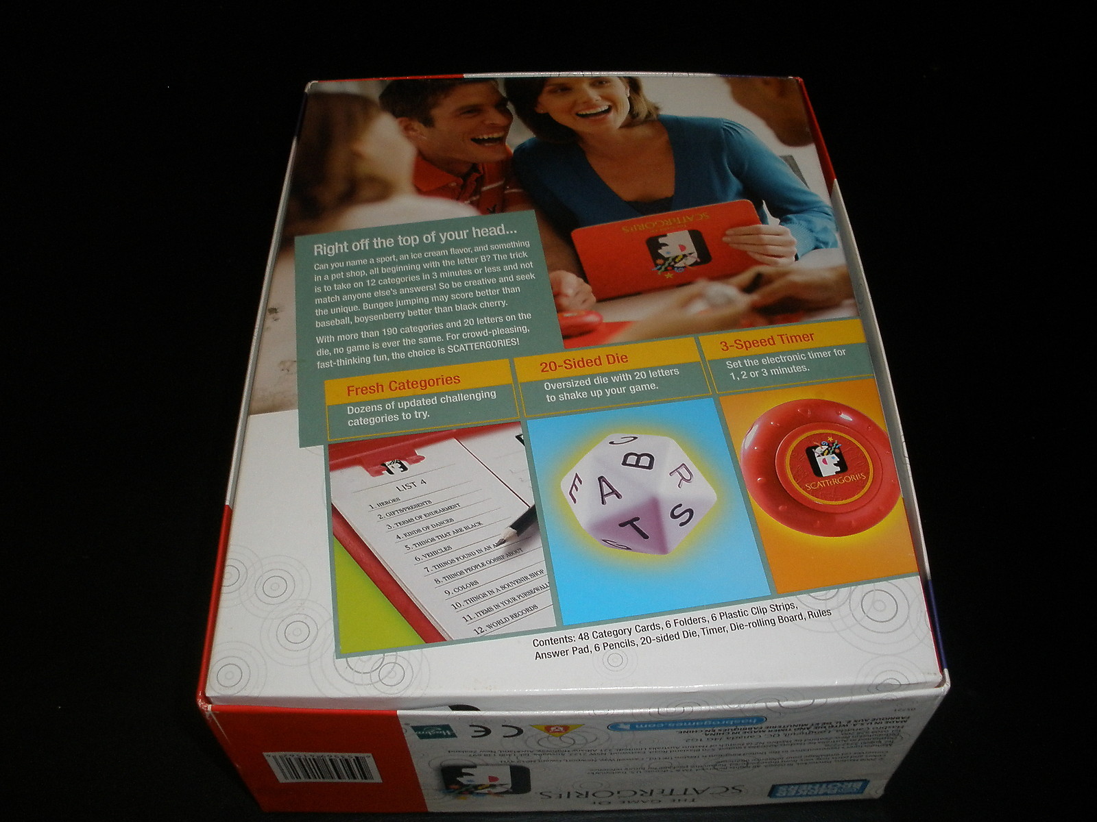 Scattergories Party Game Parker Brothers 2009 100% Complete