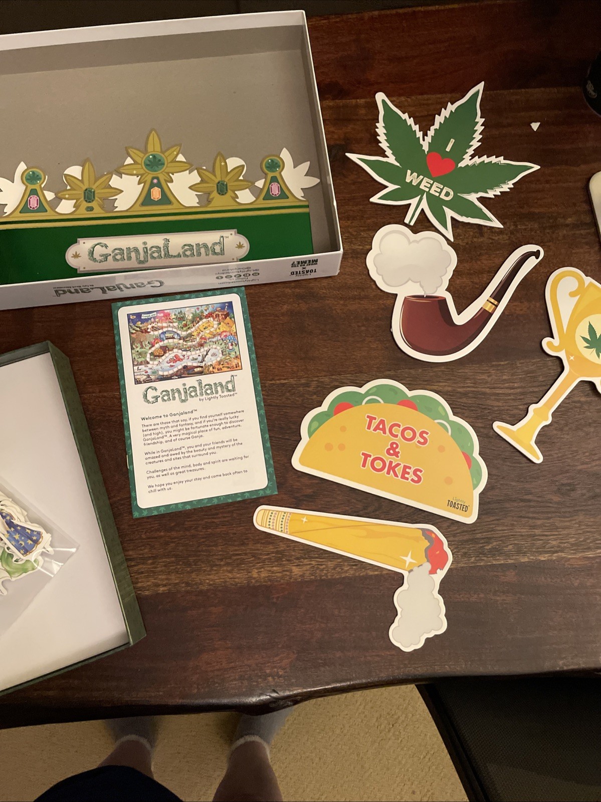 Ganjaland Board Game | An Epic Weed Adventure Adults Complete