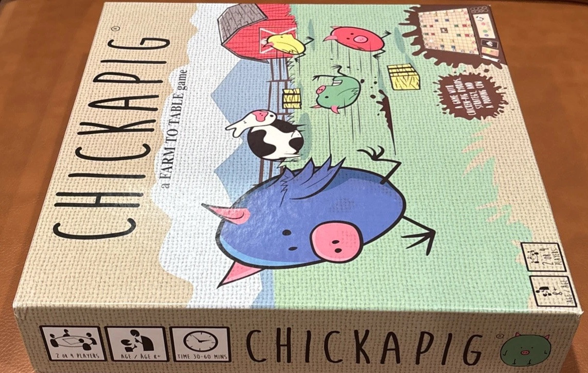Chickapig a Farm to Table Game Board 2-4 Players Age 8+ Box Opened, Never Played
