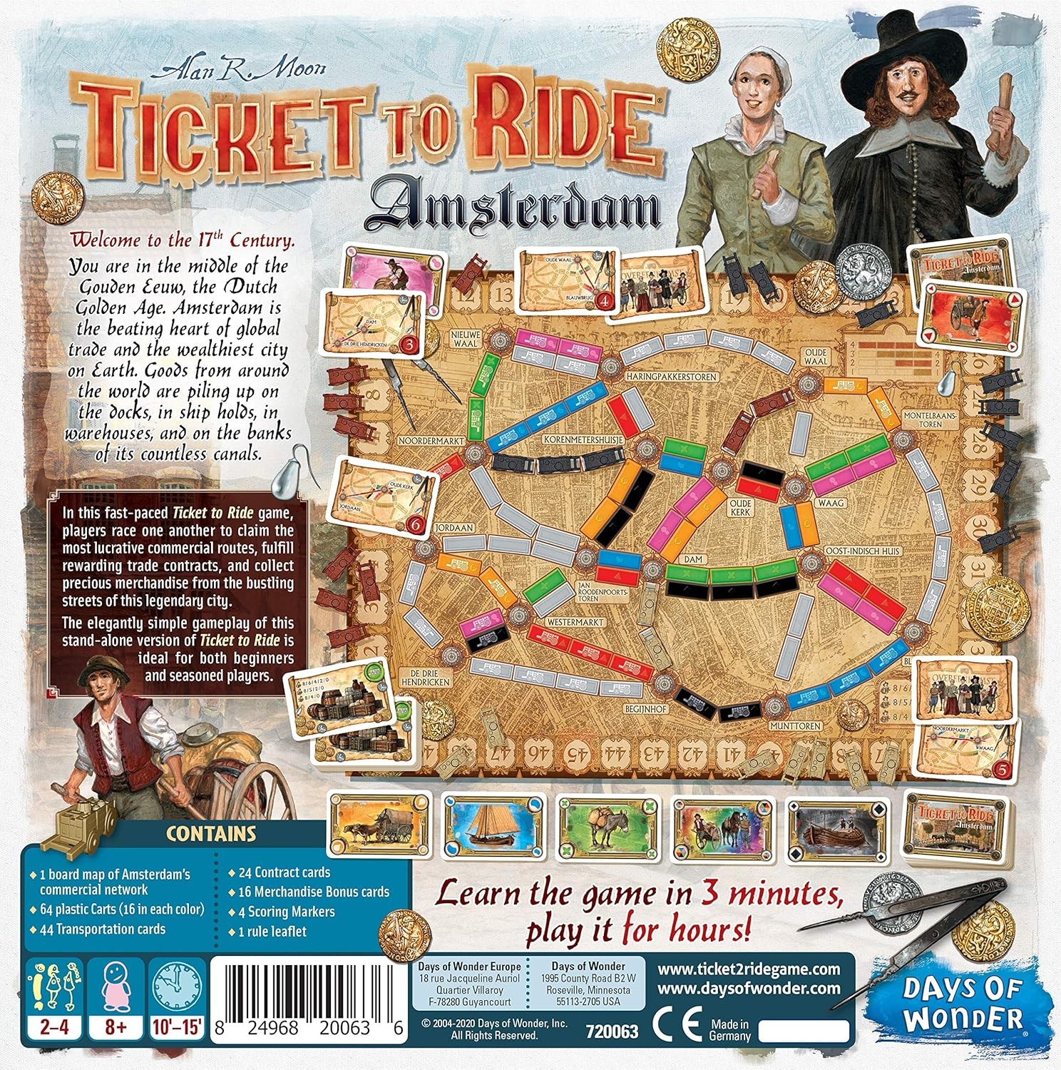 Ticket to Ride Express: Amsterdam [Board Game, 2 – 4 Players]