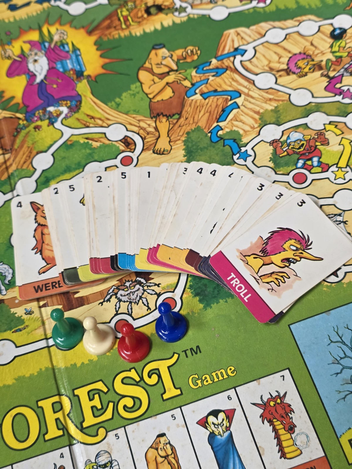 Vintage Rare TSR Fantasy Forest Board Game 1980 Complete Kids Dungeons & Dragons
