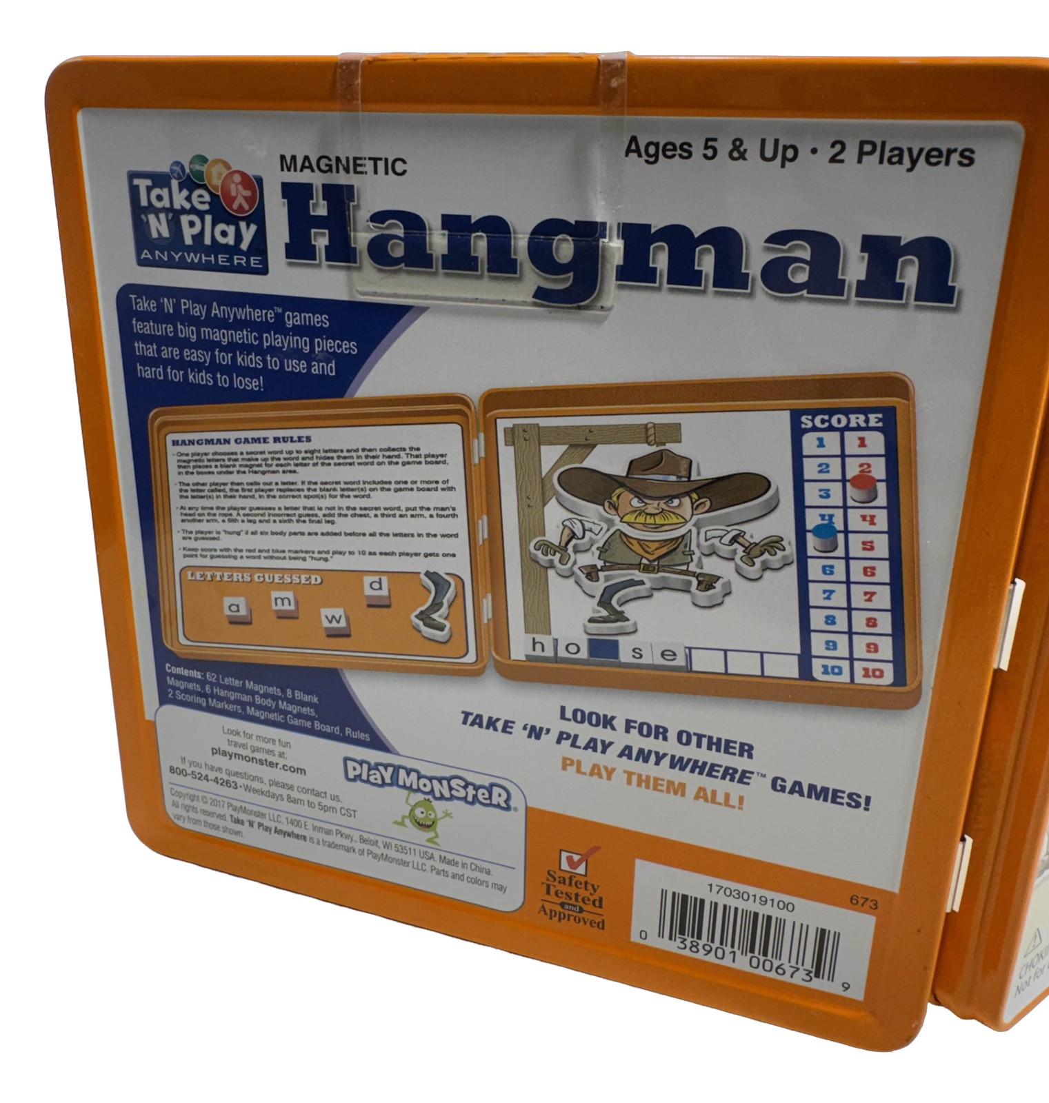 Take ‘N’ Play Magnetic Hangman Game for Kids & Travel