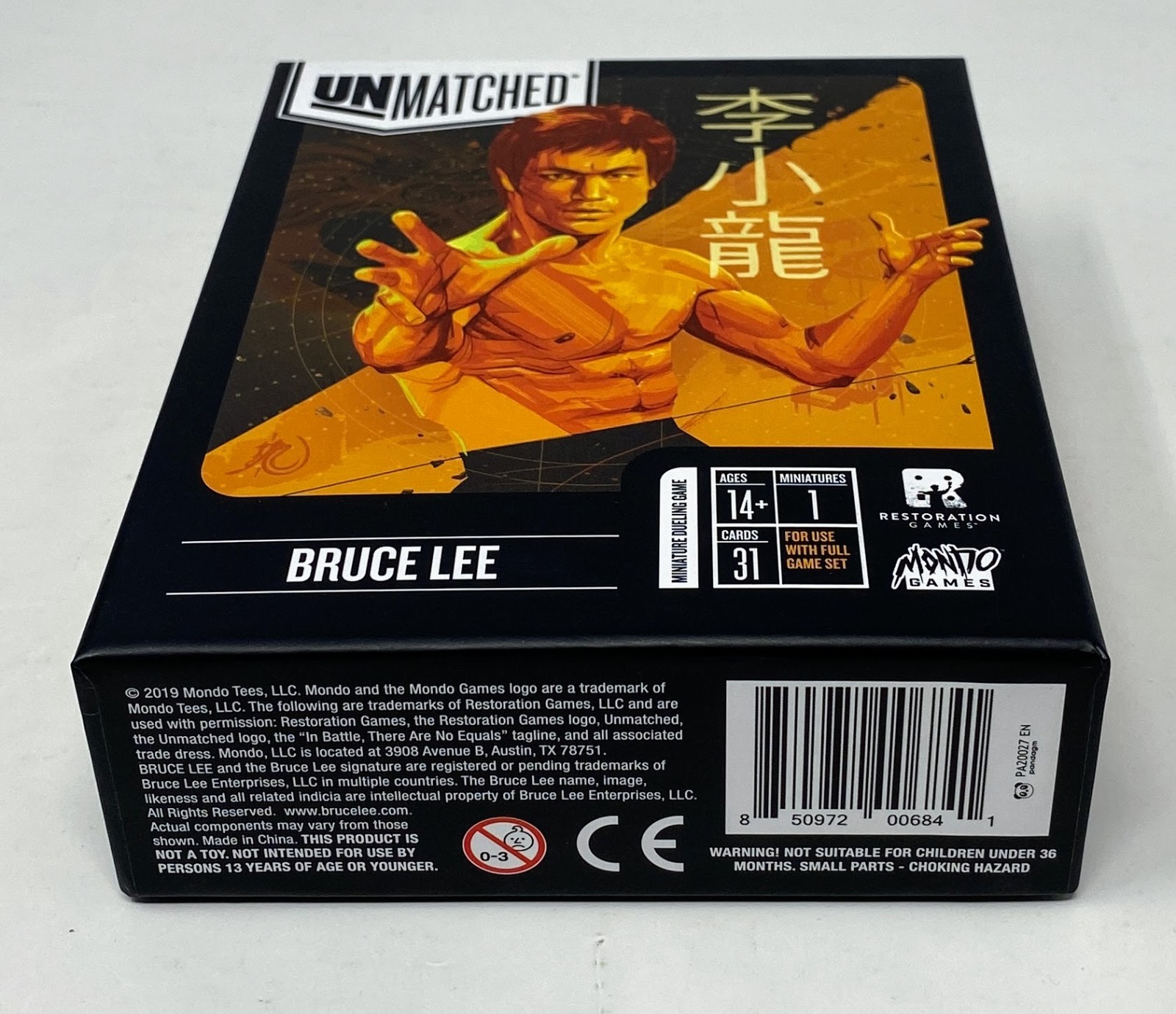 Restoration Games Unmatched: Bruce Lee Expansion – Open Box/Sleeved VG+
