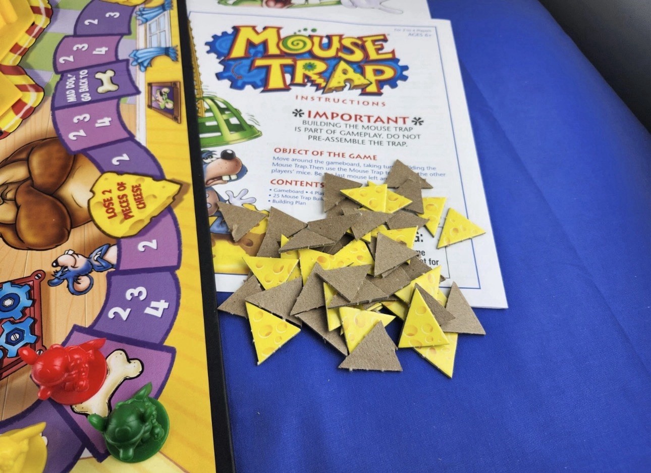 Mouse Trap Board Game Complete Milton Bradley Hasbro 100% All Parts VGUC