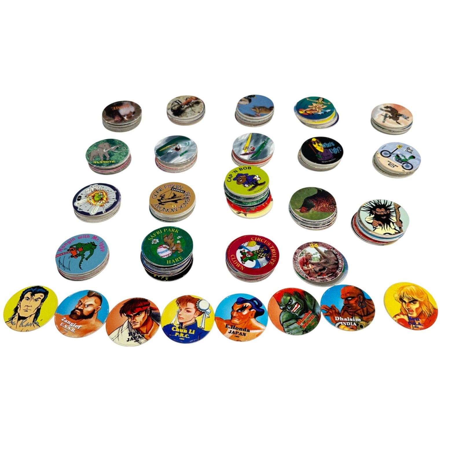 Bag of Miscellaneous Pogs – Approximately 190 Pogs