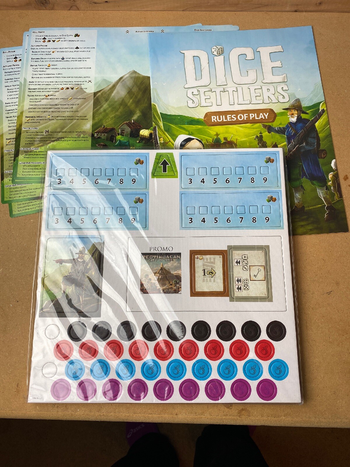 Dice Settlers: Board Game 1-4 Players NSKN Games Age 14+. 90 Minute Playtime Avg