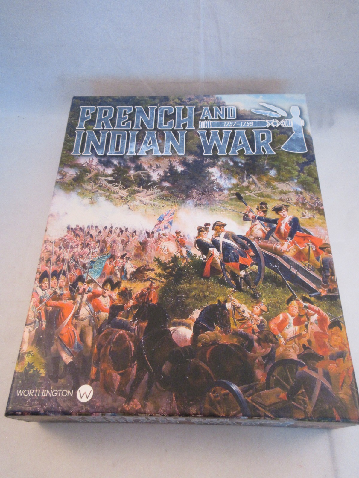 Worthington Games French and Indian War Block Wargame Strategy, complete