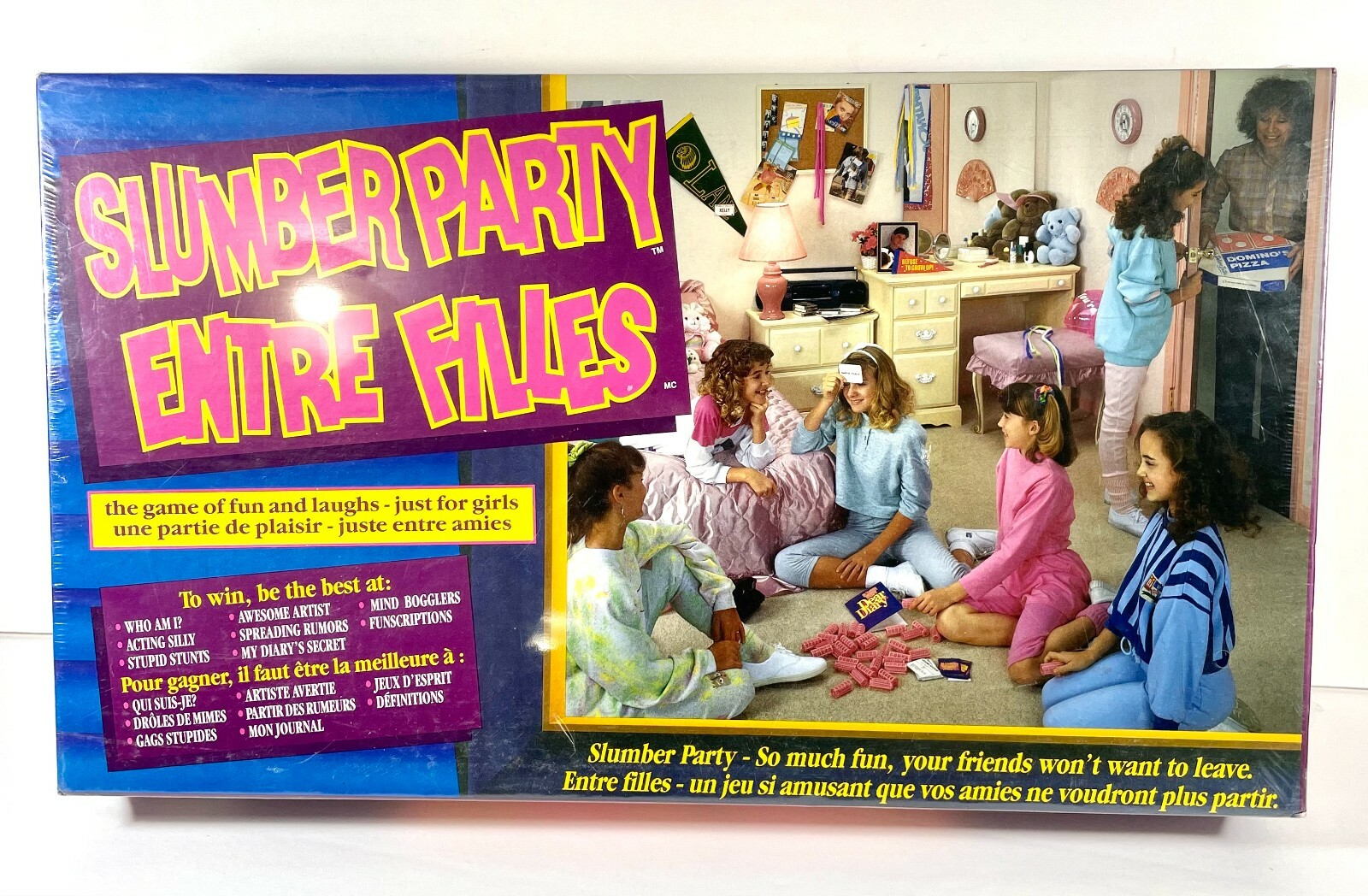 Slumber Party Board Game NEW Sealed – 1991 Canadian Complete