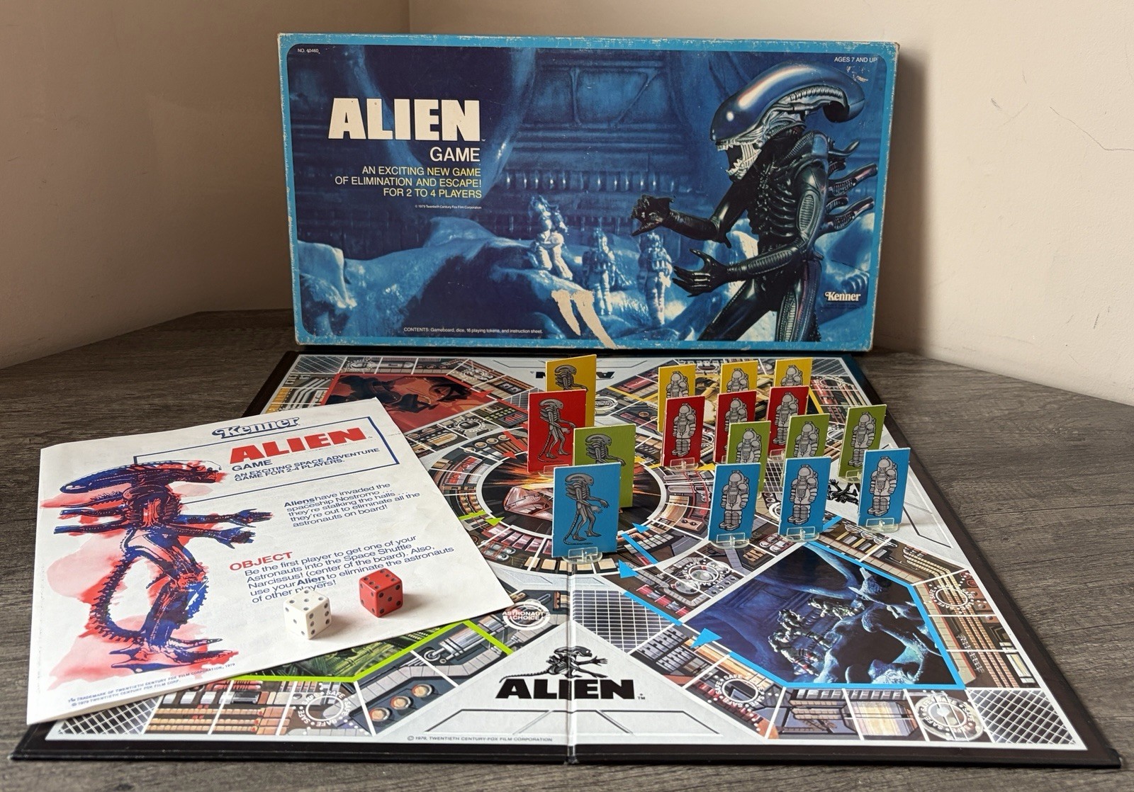 Kenner Alien Board Game 1979 Vintage Xenomorph RARE Excellent HTF 100% COMPLETE