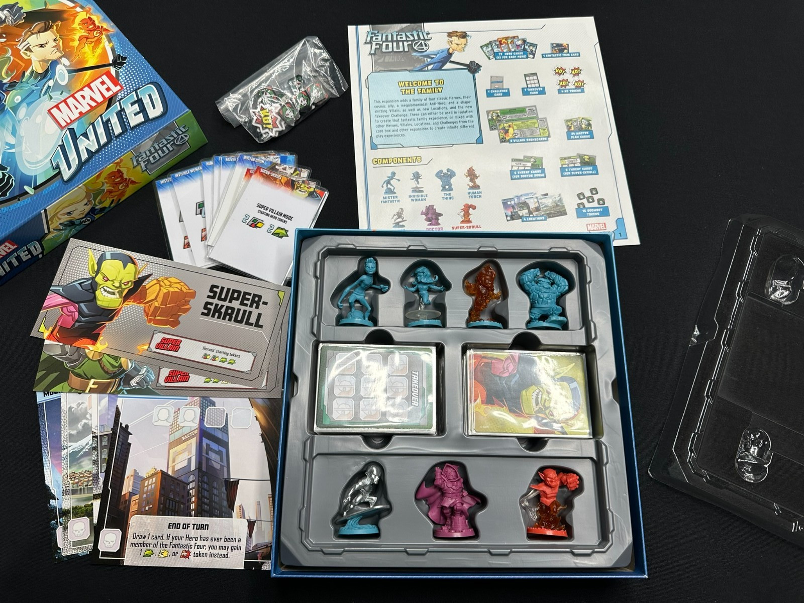 Marvel United 2x Expansion Lot (Fantastic Four 4 Galactus ) Kickstarter CMON