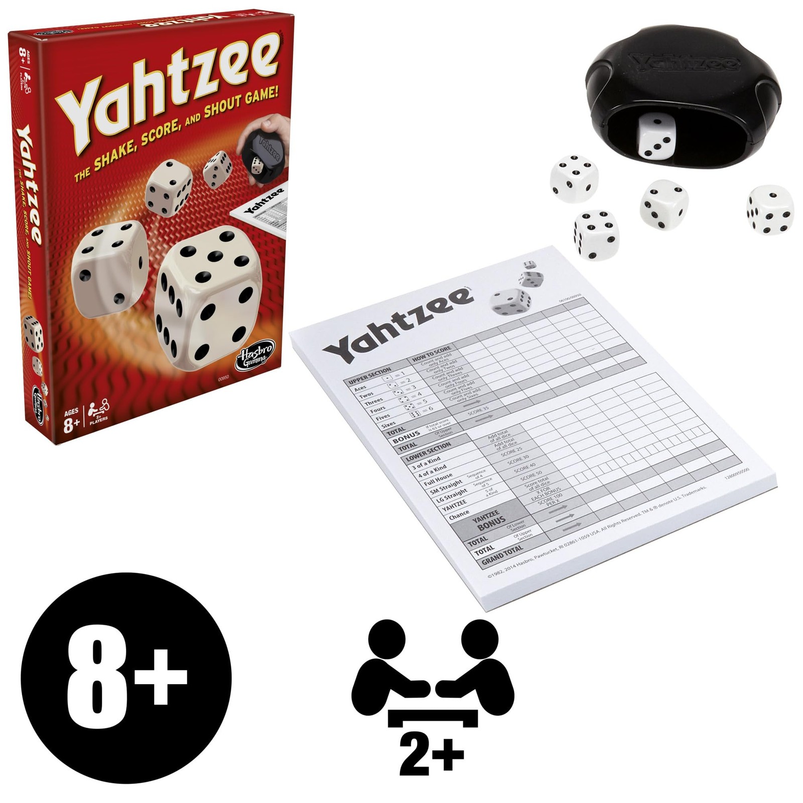 Hasbro Gaming Game, Fast-Playing Dice Games for Kids, Teens, and Adults, Stra…