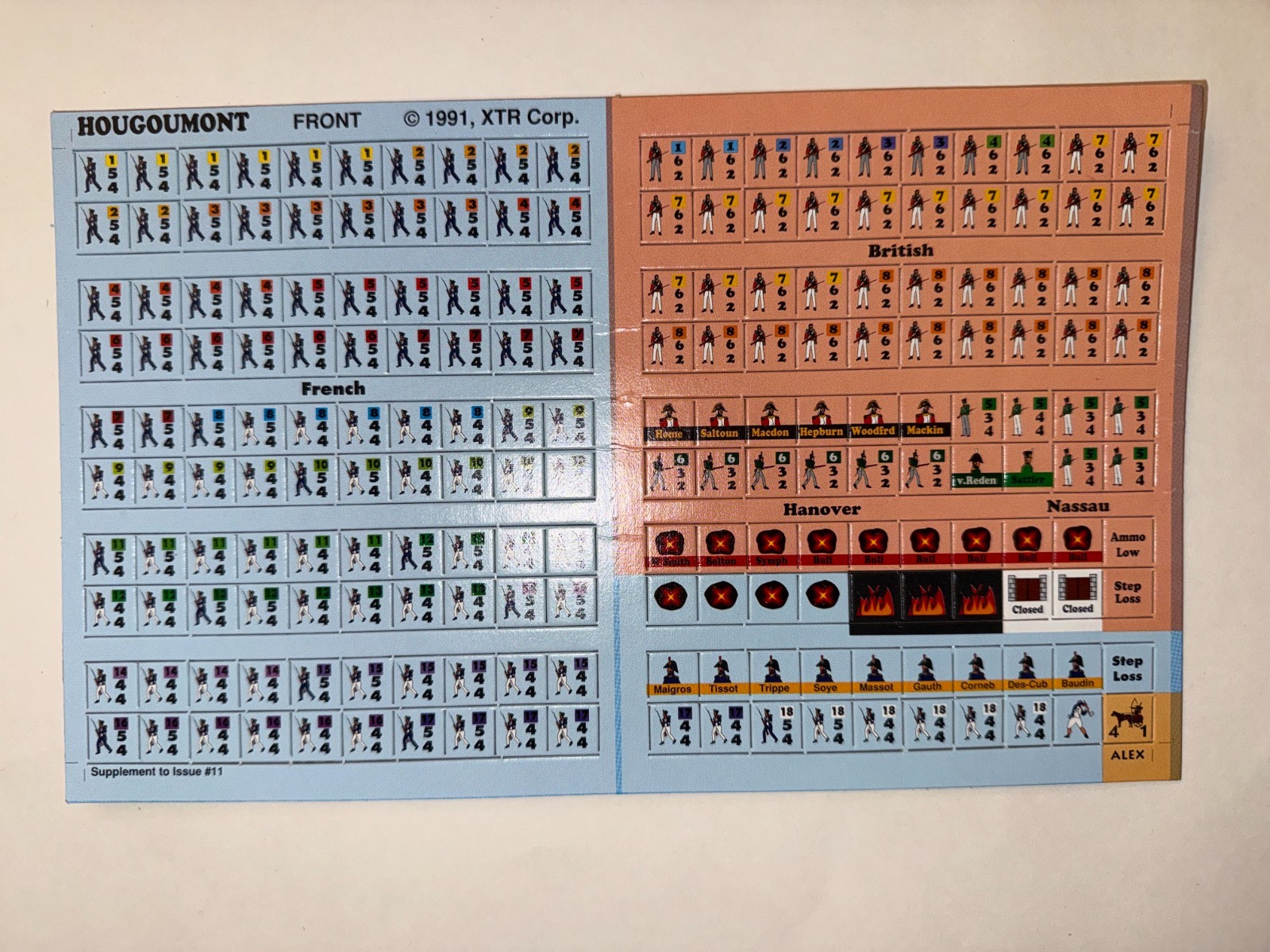 Command #11 Hougoumont Rock of Waterloo War Game Unpunched