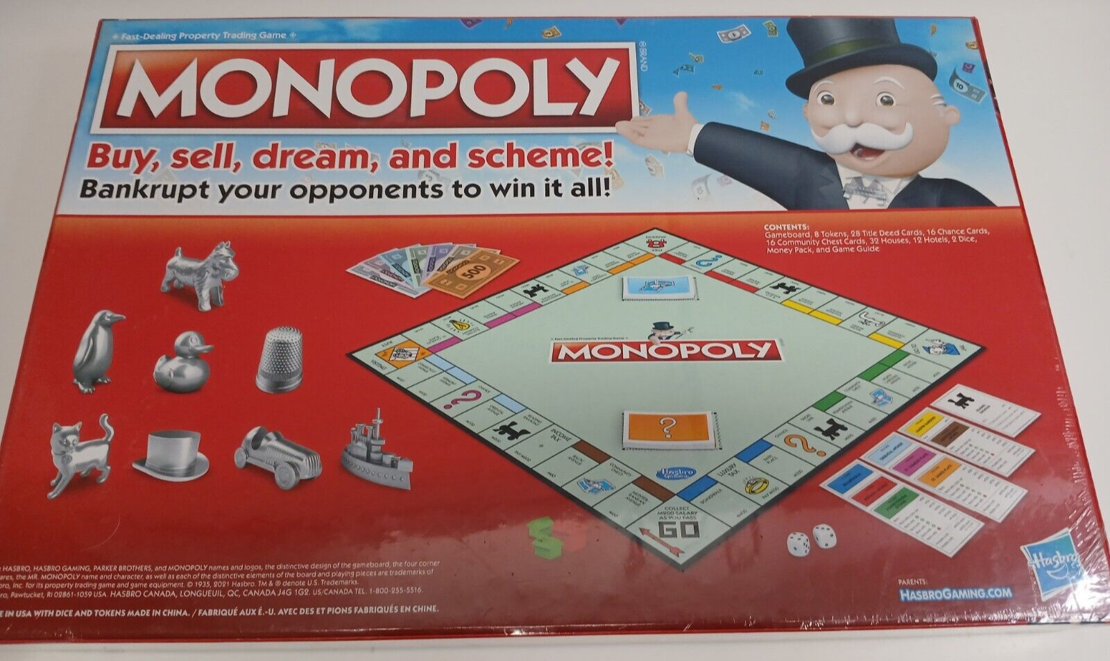 Monopoly Classic Boardgame by Hasbro 2-6 Players (New / Sealed)