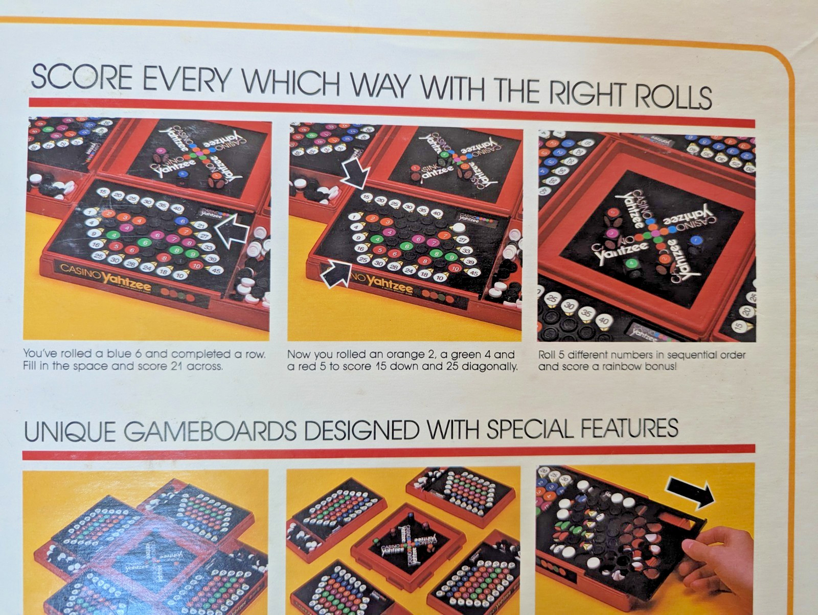 CASINO YAHTZEE Board Game 100% COMPLETE 1986 VINTAGE