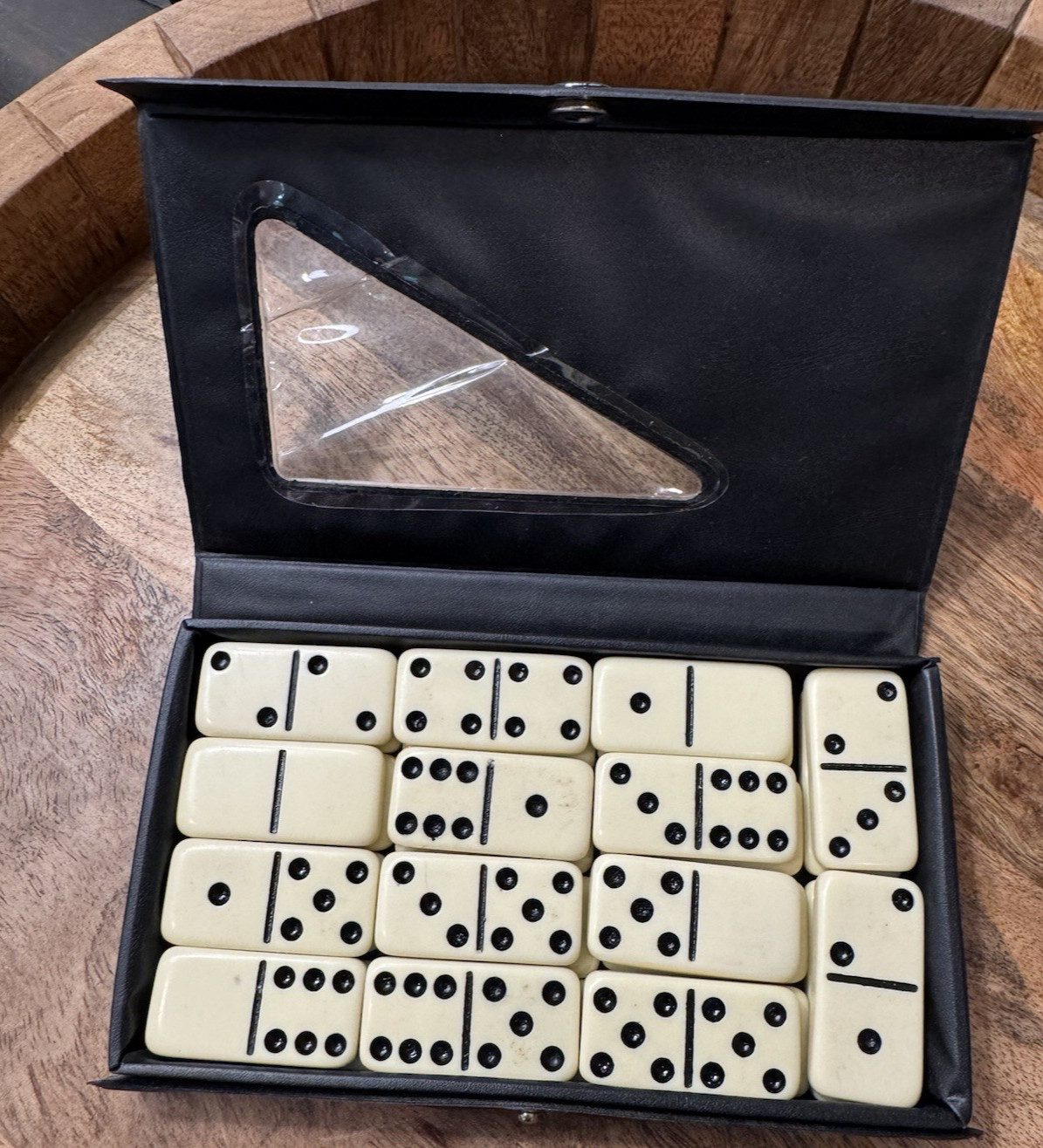 Vintage Double Six Dominoes Set 28 Tiles Supreme Complete w/ Case Game Night