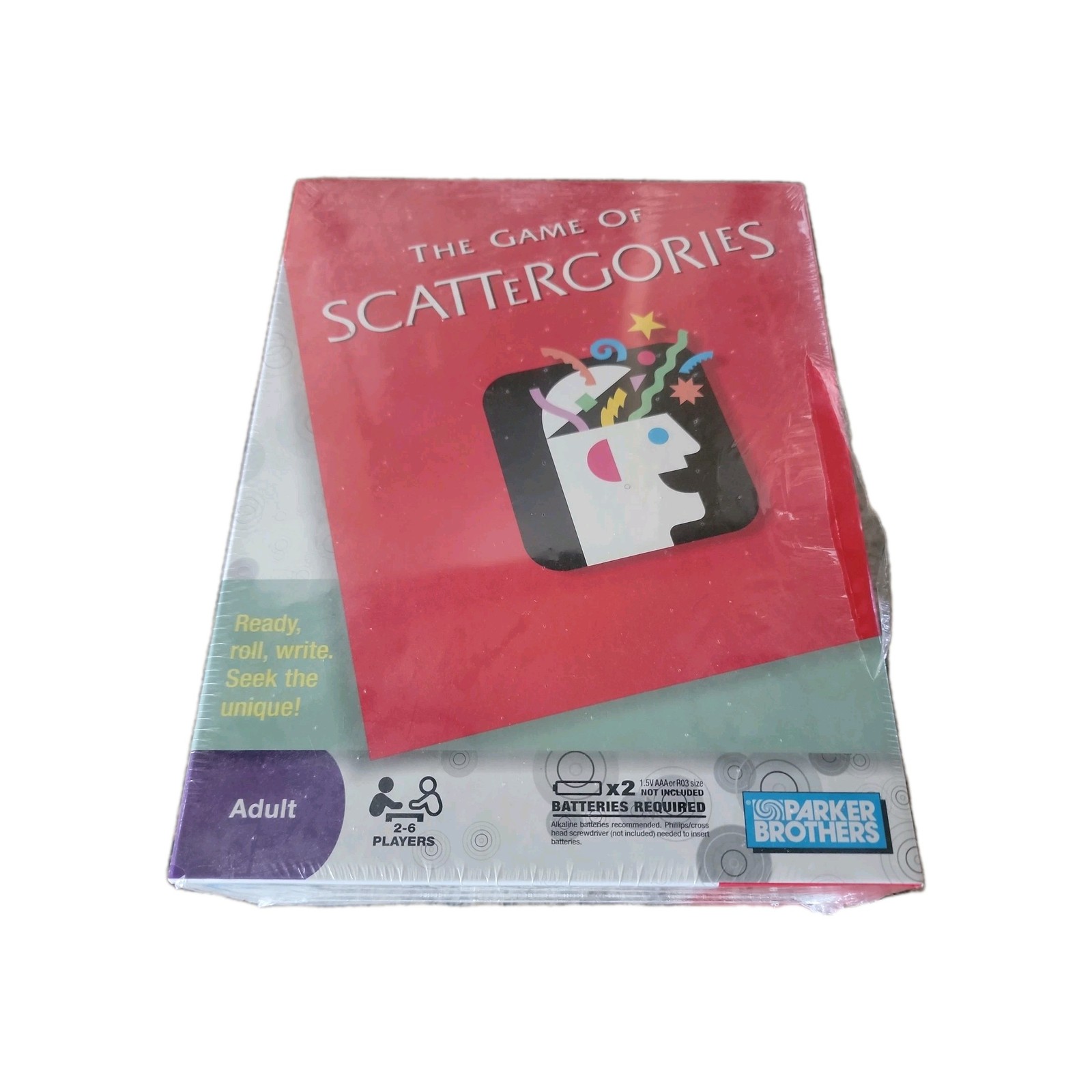 The Game of Scattergories Parker Brothers New sealed 2009 Ready, Roll Write!