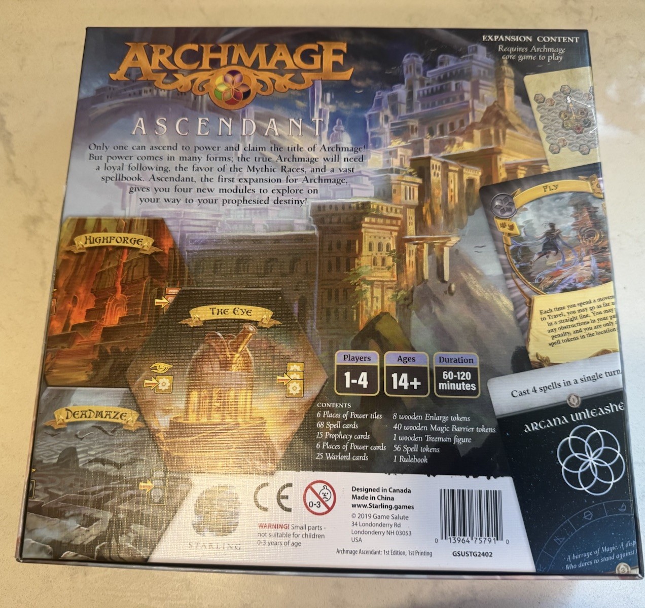 Archmage Ascendant Expansion 1st Edition 2019 Tim Heerema Starling Games New
