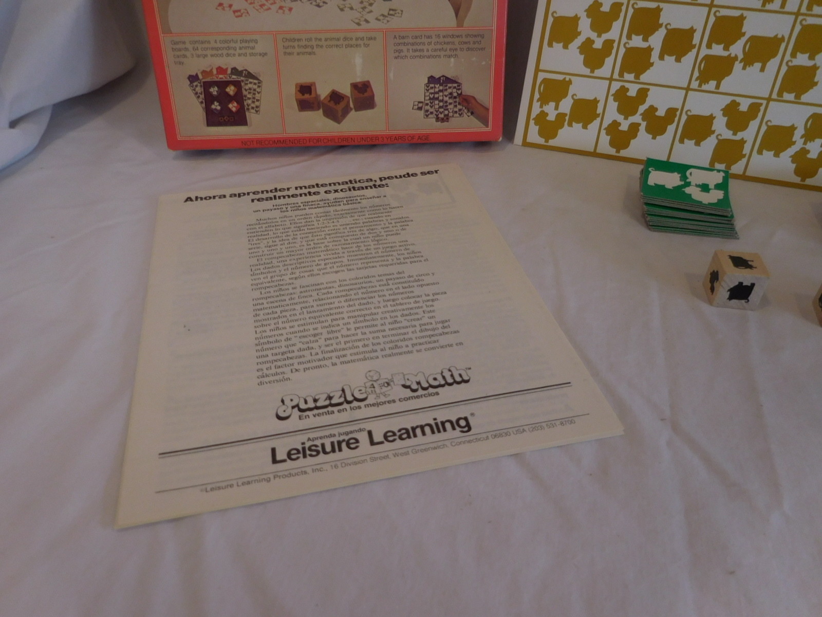 Smarty Farm Game from Leisure Learning 1981 COMPLETE ages 3 – 8