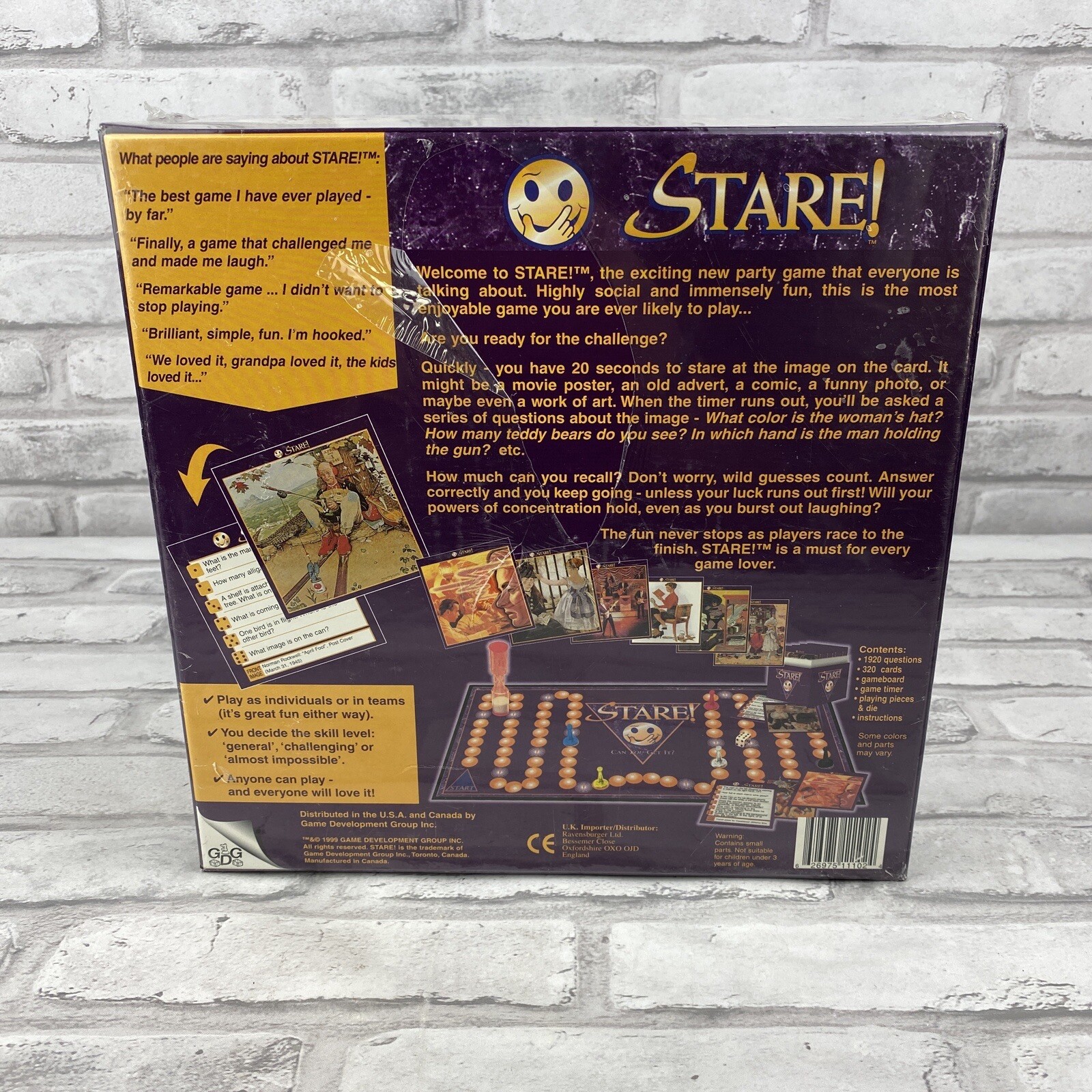 Stare! Game Can You Get It? Ages 10 To Adult 1999 Party Game New In Package