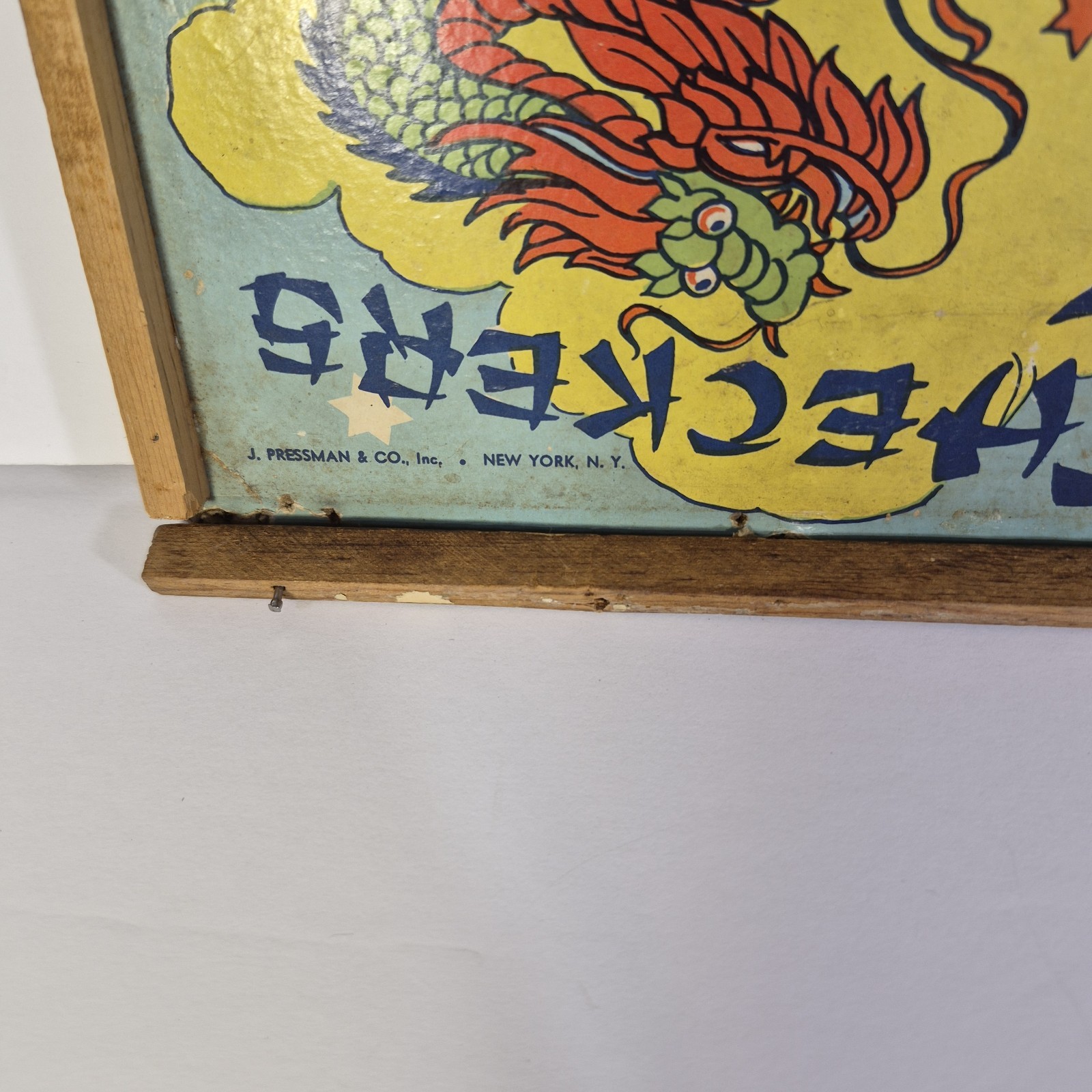 Vintage Chinese Checkers Board ‘Hop Ching ” J Pressman & Co 1940-50s Memorabilia