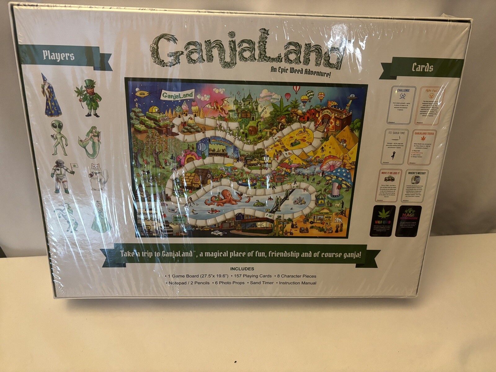 Ganjaland Novelty Adult “An Epic Adventure to a Magical Place Board Game”