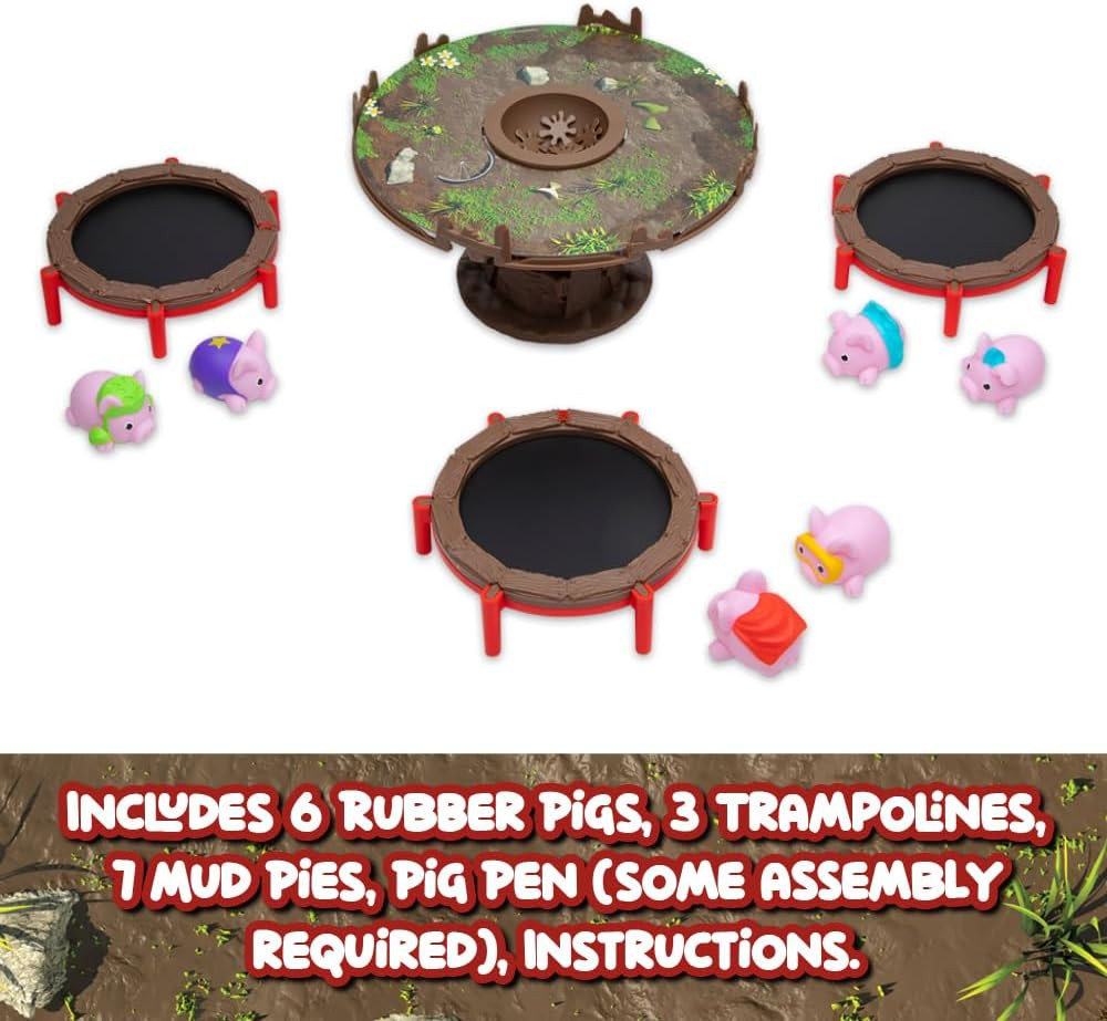 Pigs on Trampolines – Silly Fast Fun Family Night Game for Kids & Adults