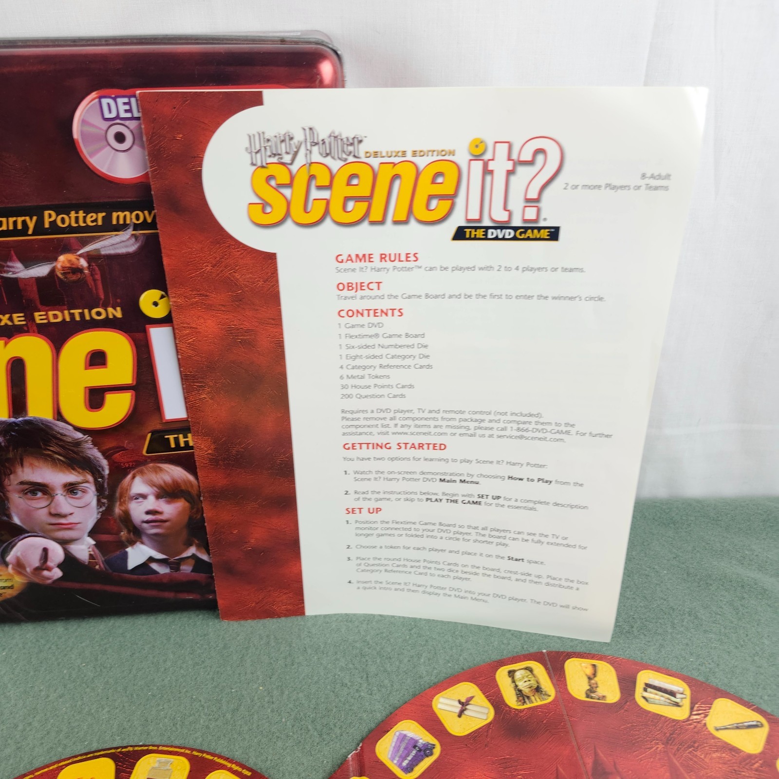 Harry Potter Scene it? Deluxe Edition DVD Game Collectors Tin Box Complete