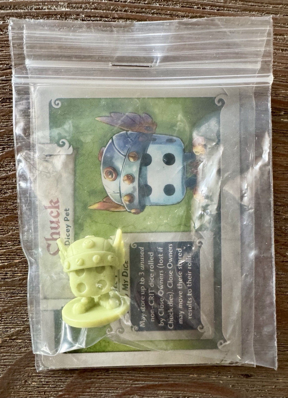 Arcadia Quest Promo Mini CHUCK Kickstarter Exclusive Dice Tower CMON Inferno Pet