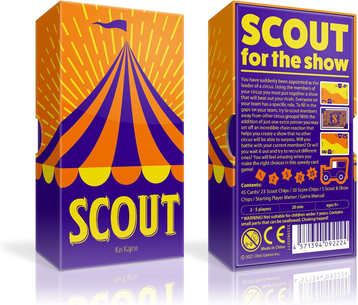 Oink Games Scout Award-Nominated Strategic Hand Management | Small-Box Travel-Fr