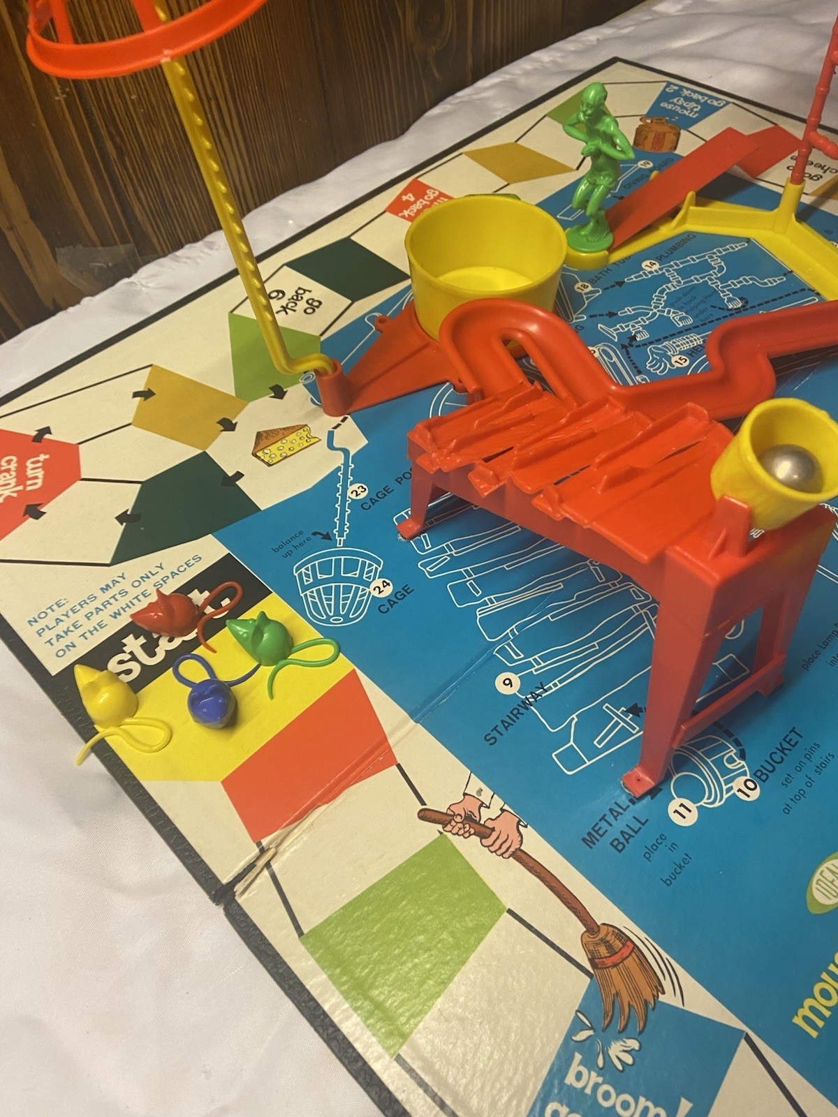Vintage- 1963 Mouse Trap Board Game – Ideal Original Box – Complete