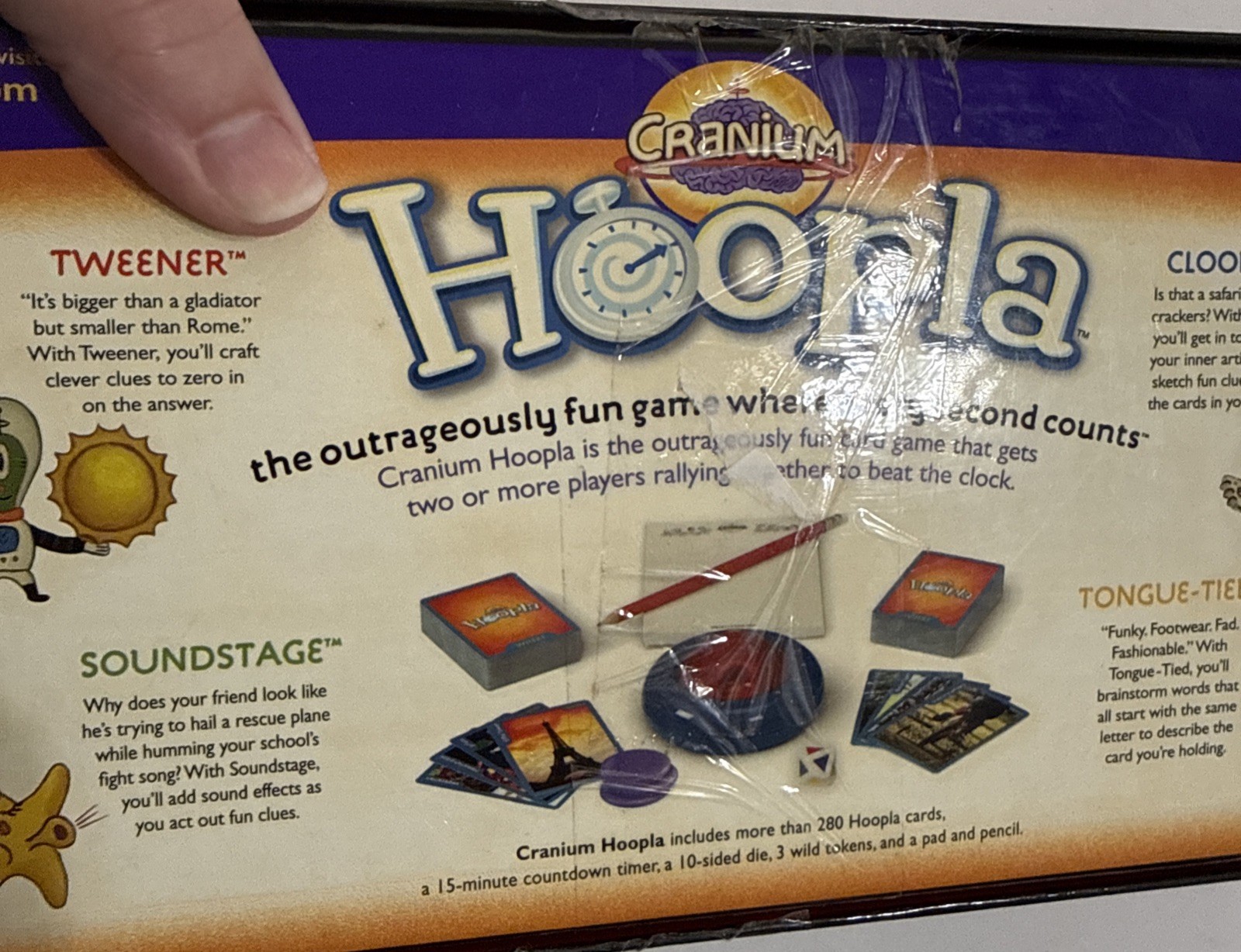 Hoopla Cranium Adult/Teen Board Game Where Every Second Counts COMPLETE