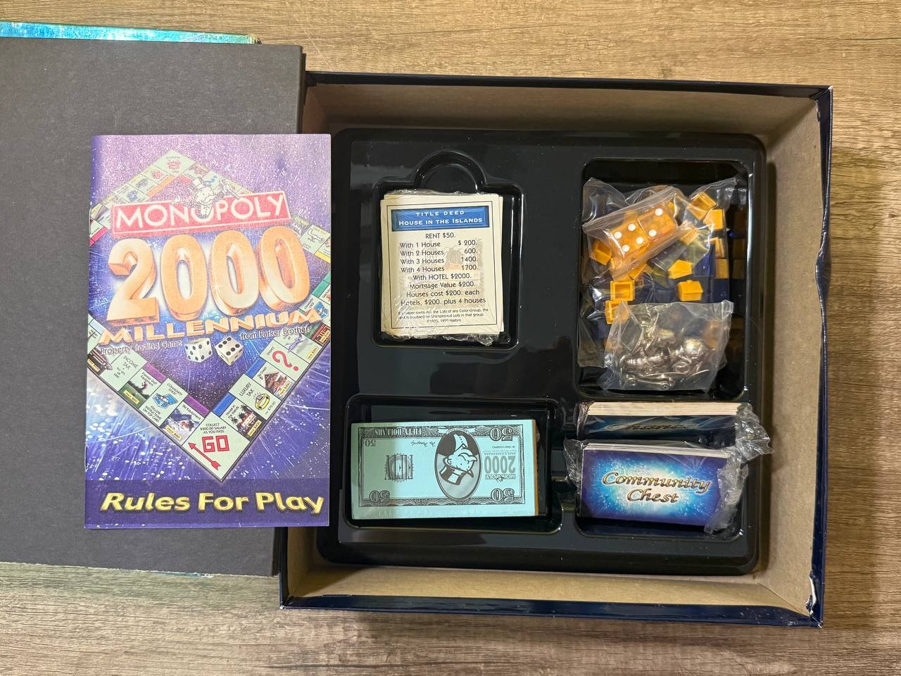 Monopoly 2000 Millennium Board Game Parker Brothers Hasbro Read LV