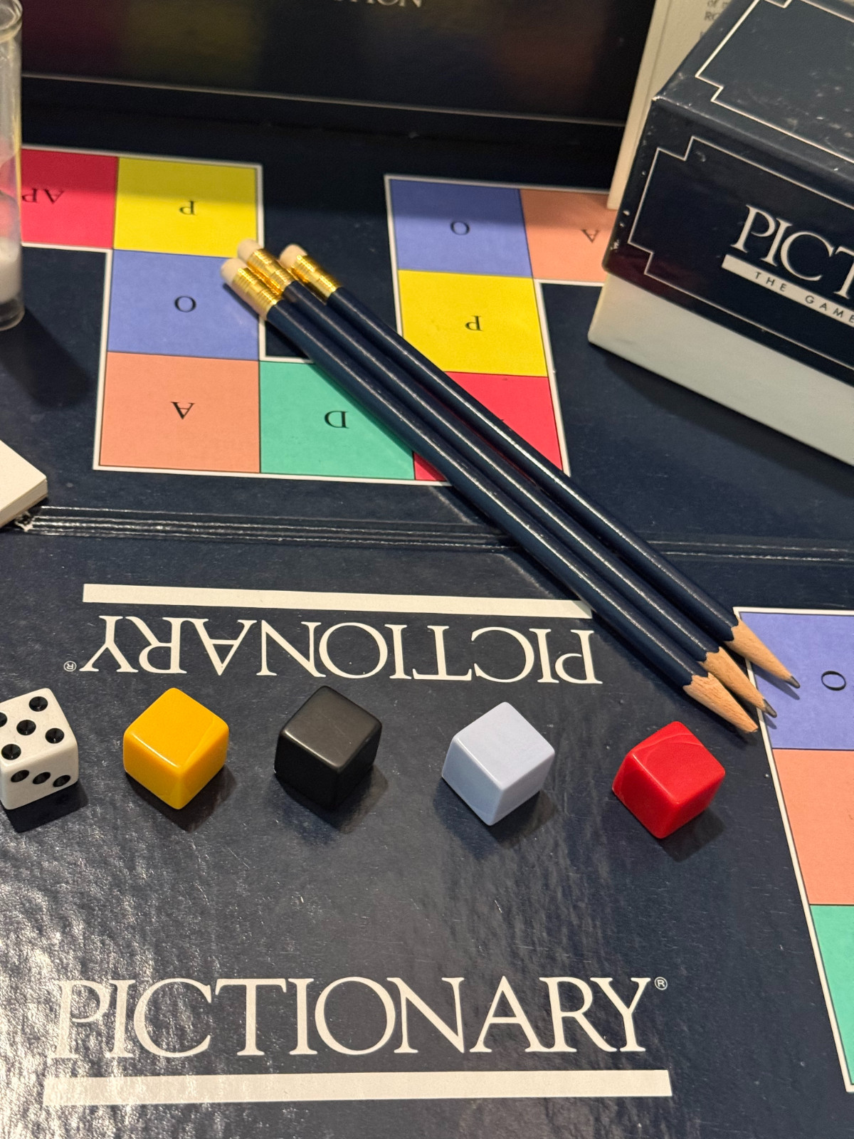 Pictionary 1985 First Edition Board Game Original Box Classic Drawing Game