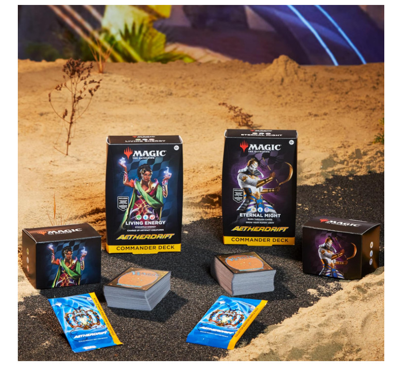 MTG Aetherdrift Commander Deck Bundle(2 Living Energy + 2 Eternal Might)