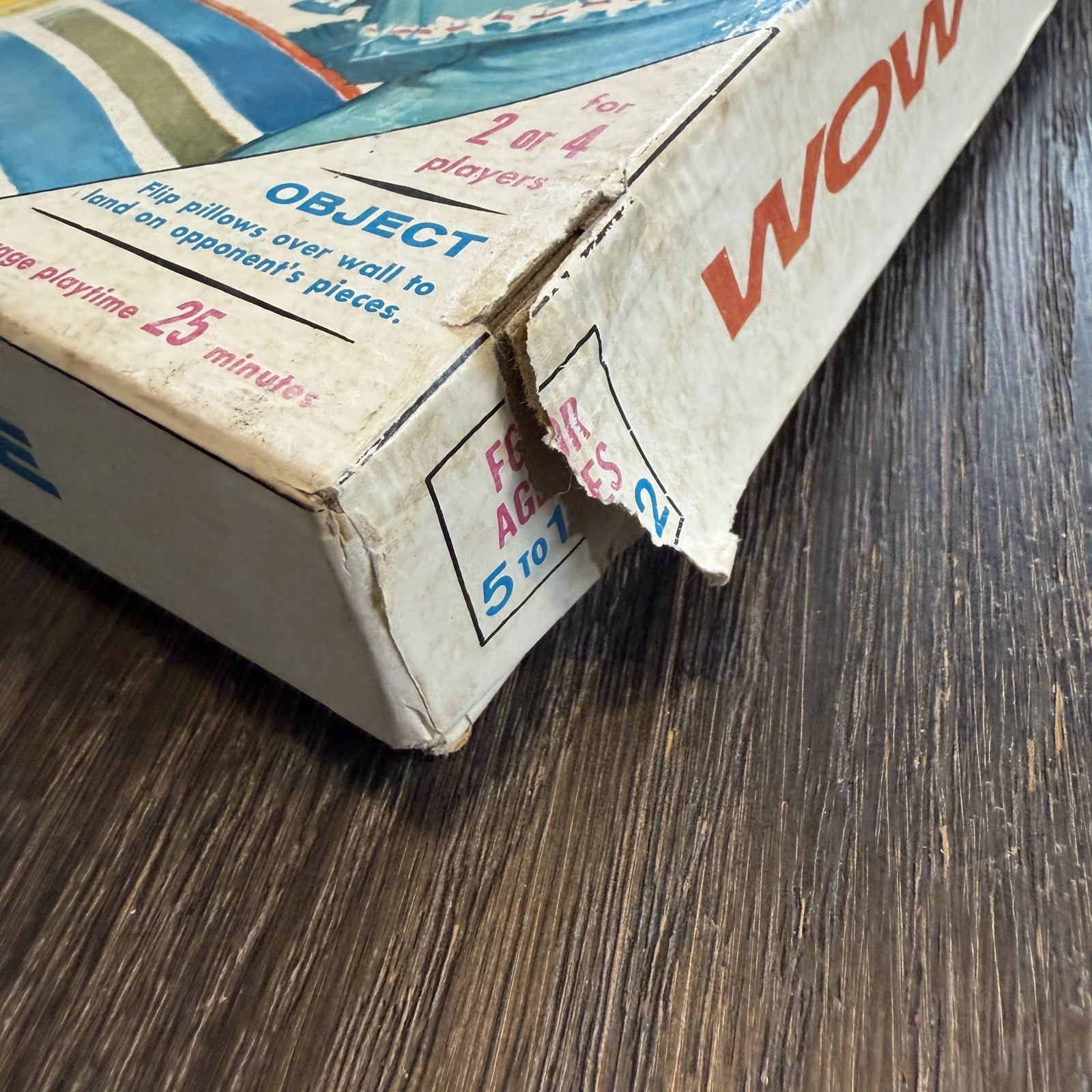 WOW Pillow Fight Game For Girls Board Game Milton Bradley Vintage 1964 COMPLETE!