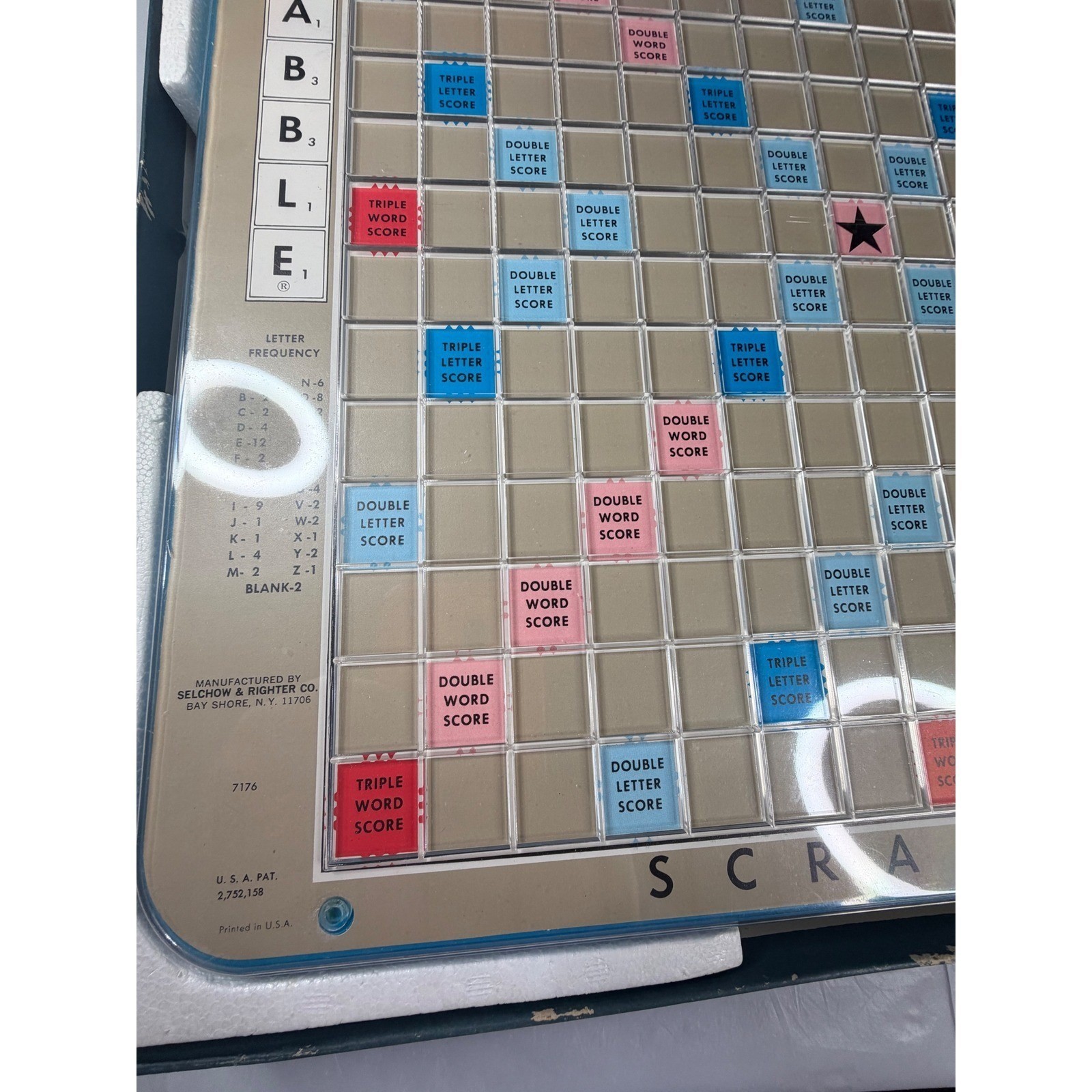 VTG 1977 Scrabble Deluxe Edition Complete Set Board Turntable Selchow Righter