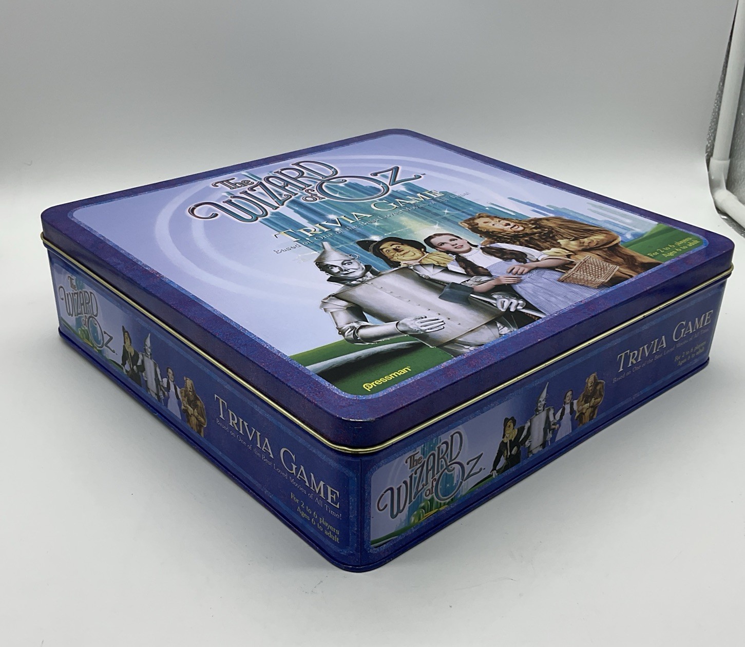1999 Pressman Wizard of Oz Trivia Game Collectible Tin – Open Box Sealed Pieces