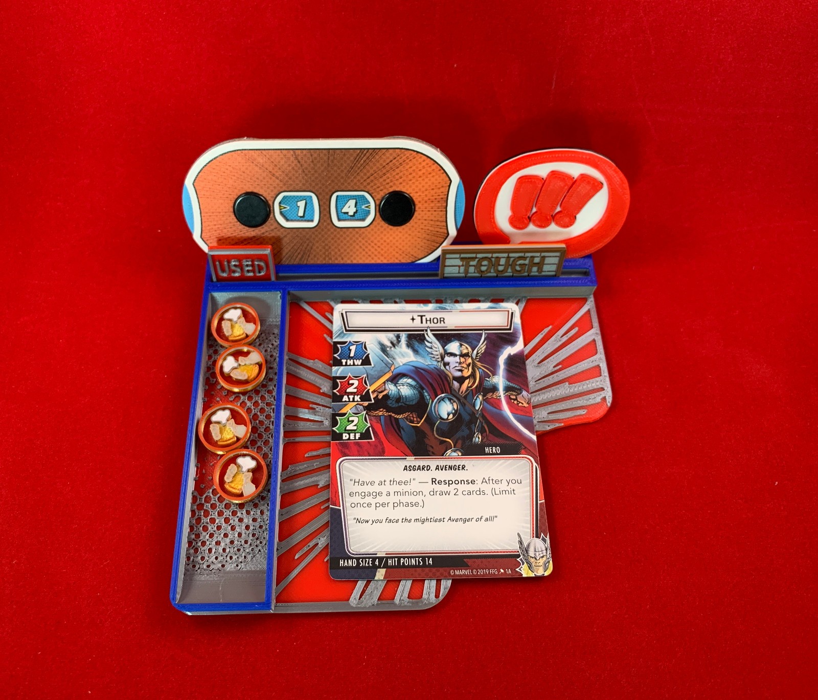 Marvel Champions™ compatible Hero Dashboard/Tray Custom 3D printed