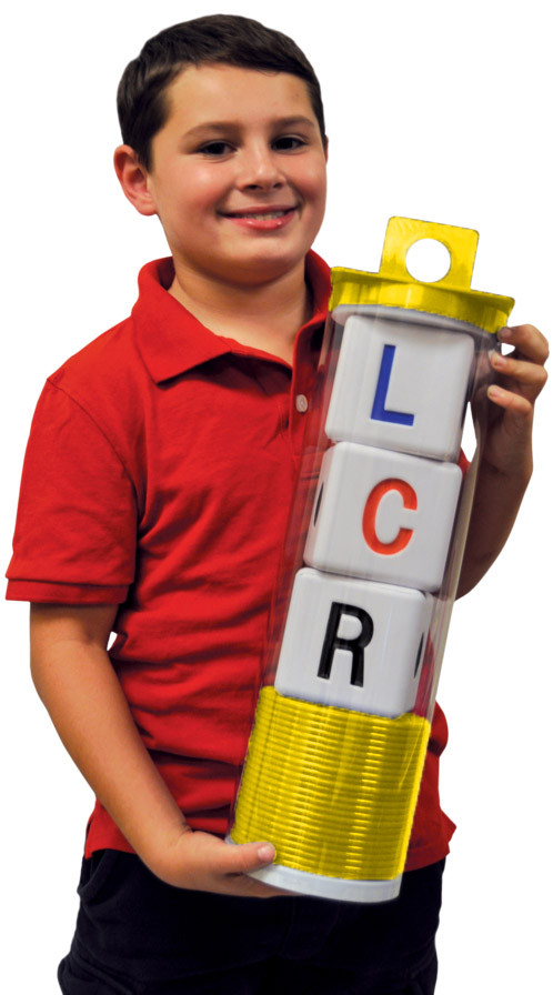 THE ORIGINAL BIG LCR® LEFT CENTER RIGHT™ DICE GAME – CLASSIC (YELLOW)