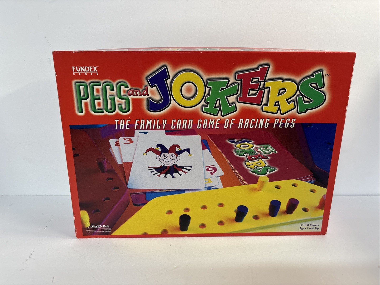 Vintage Pegs & Jokers Fundex The Family Card Game of Racing Pegs Complete