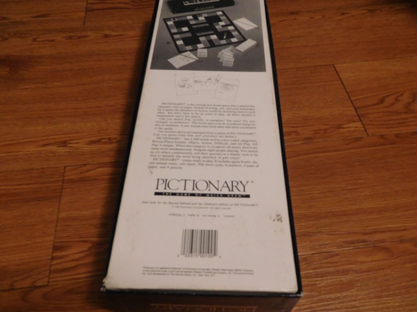 Pictionary First Edition Board Game 1985 #100 Vintage 100% COMPLETE