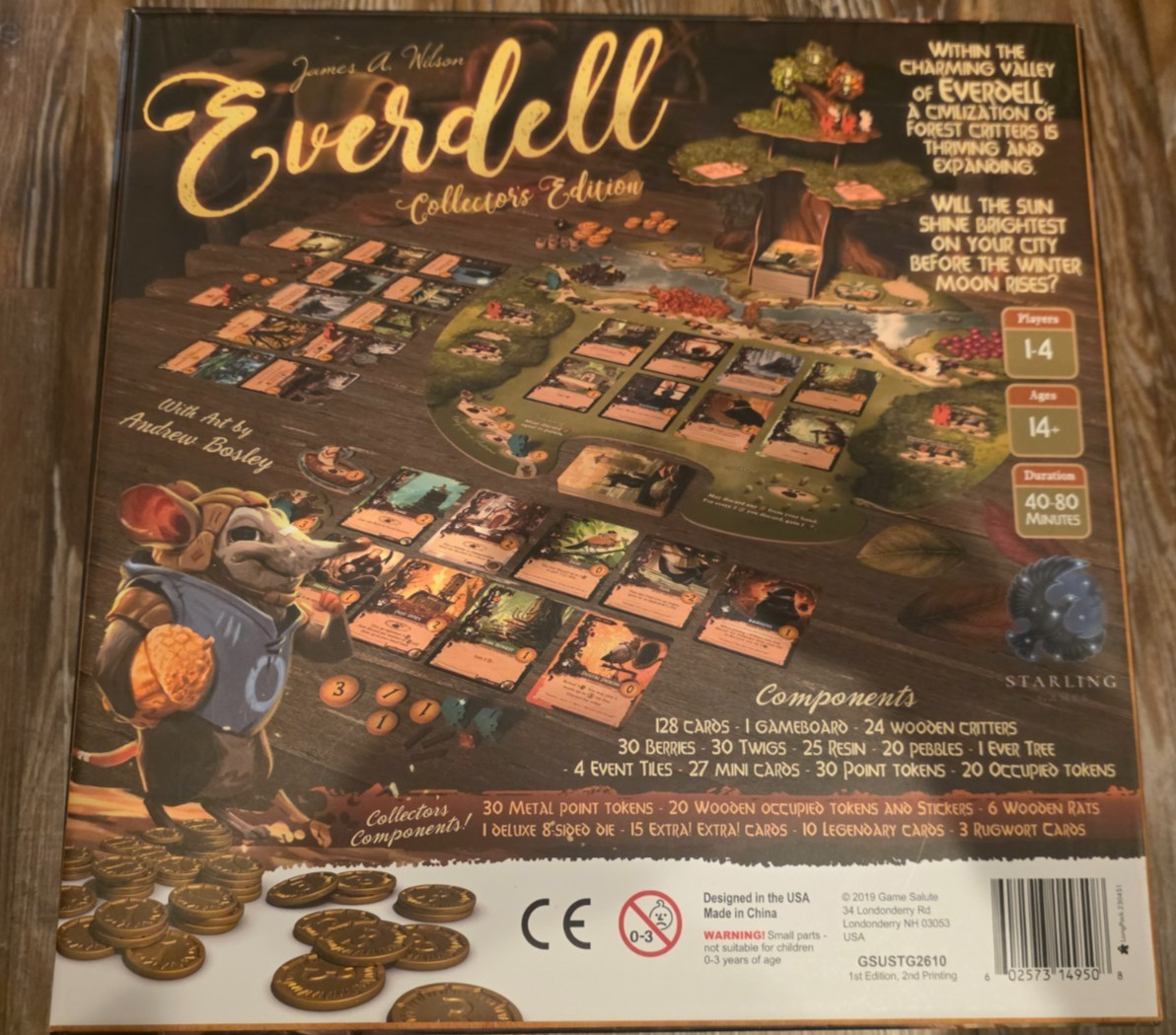 Everdell Collector’s Edition – Starling Board Games – Used, Good Cond.- Complete