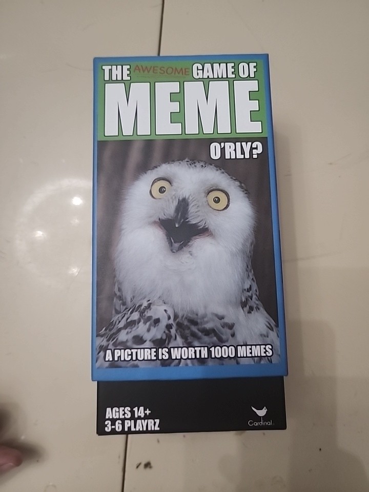 The Awesome Game of Meme Cards Game Box Ages 14+ 3-6 Players Fast Shipping Game