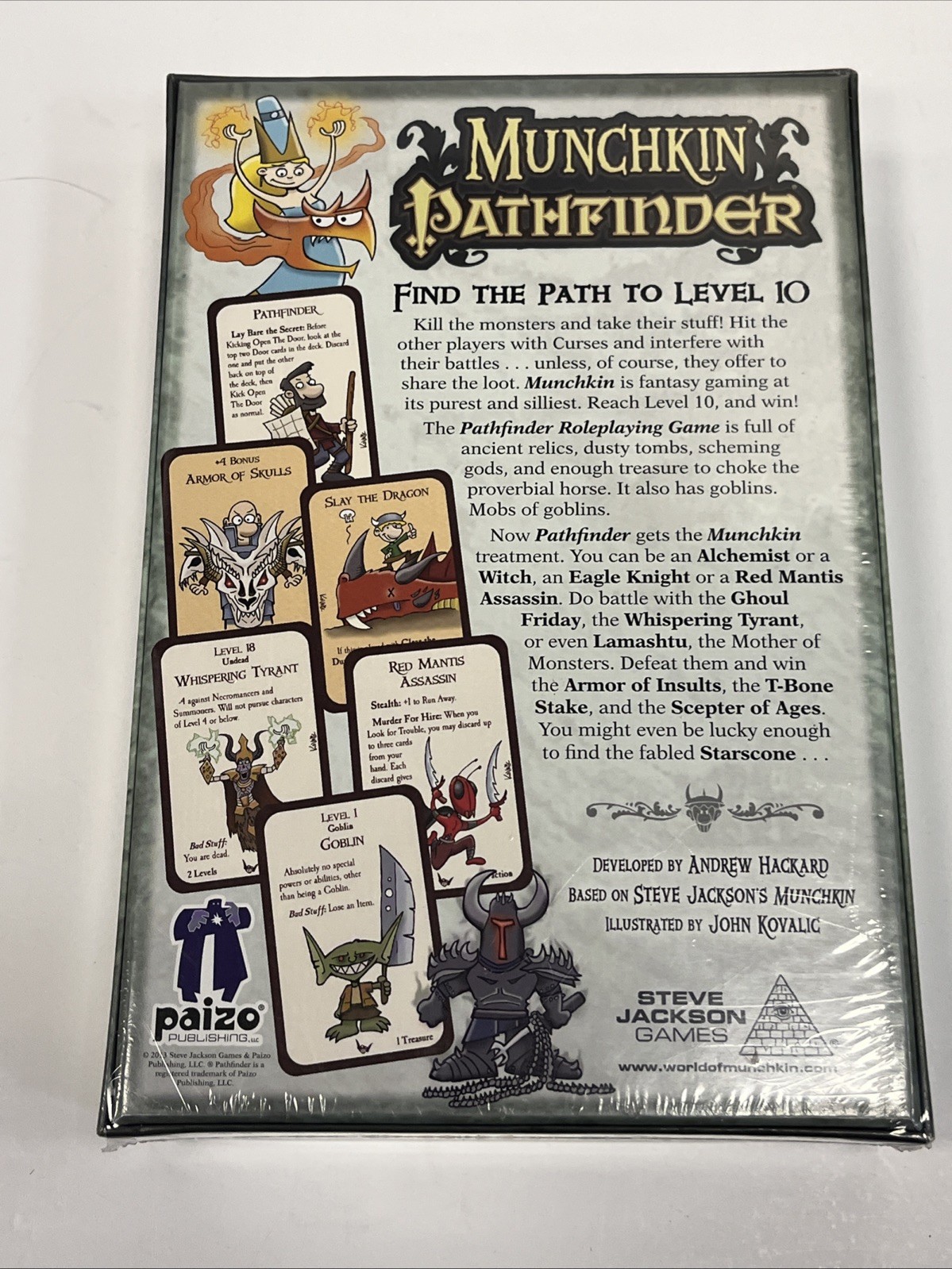 Munchkin Pathfinder Card Board Game Steve Jackson 2015 Fantasy Sealed NEW