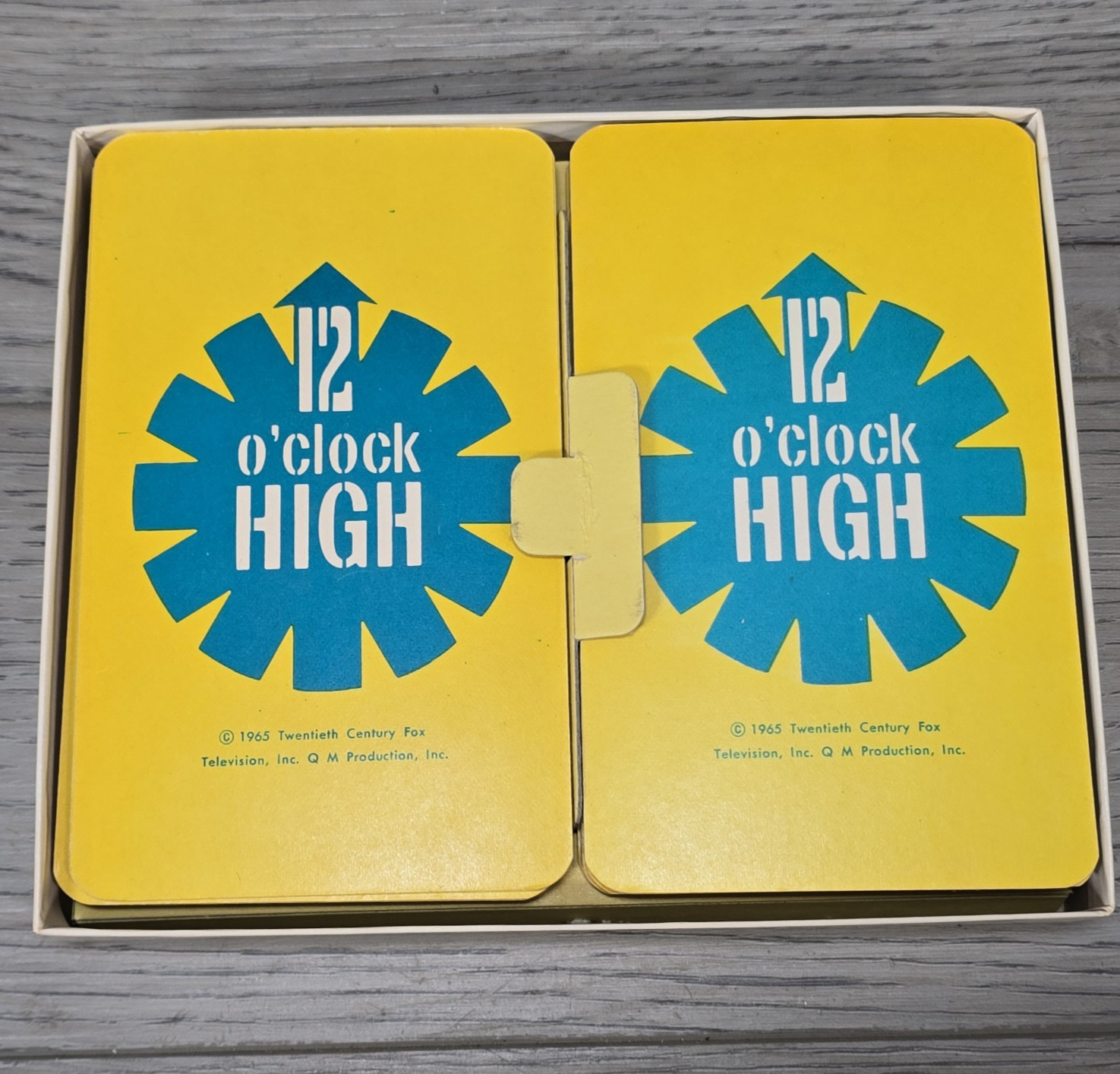 1965 Milton Bradley 12 O’Clock High Card Game Complete 40 WWII Aircraft Cards